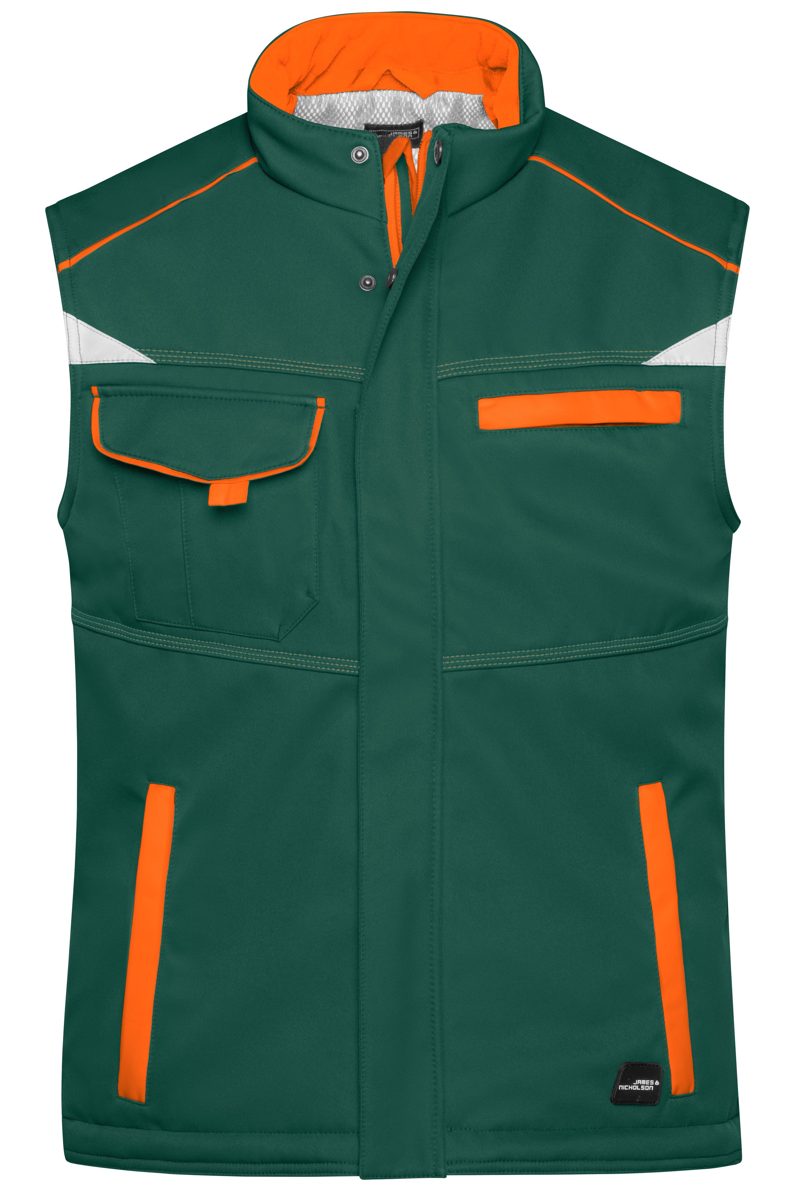 Workwear Softshell Padded Vest - COLOR - JN854 Funktionelle Softshell Weste mit warmem Innenfutter