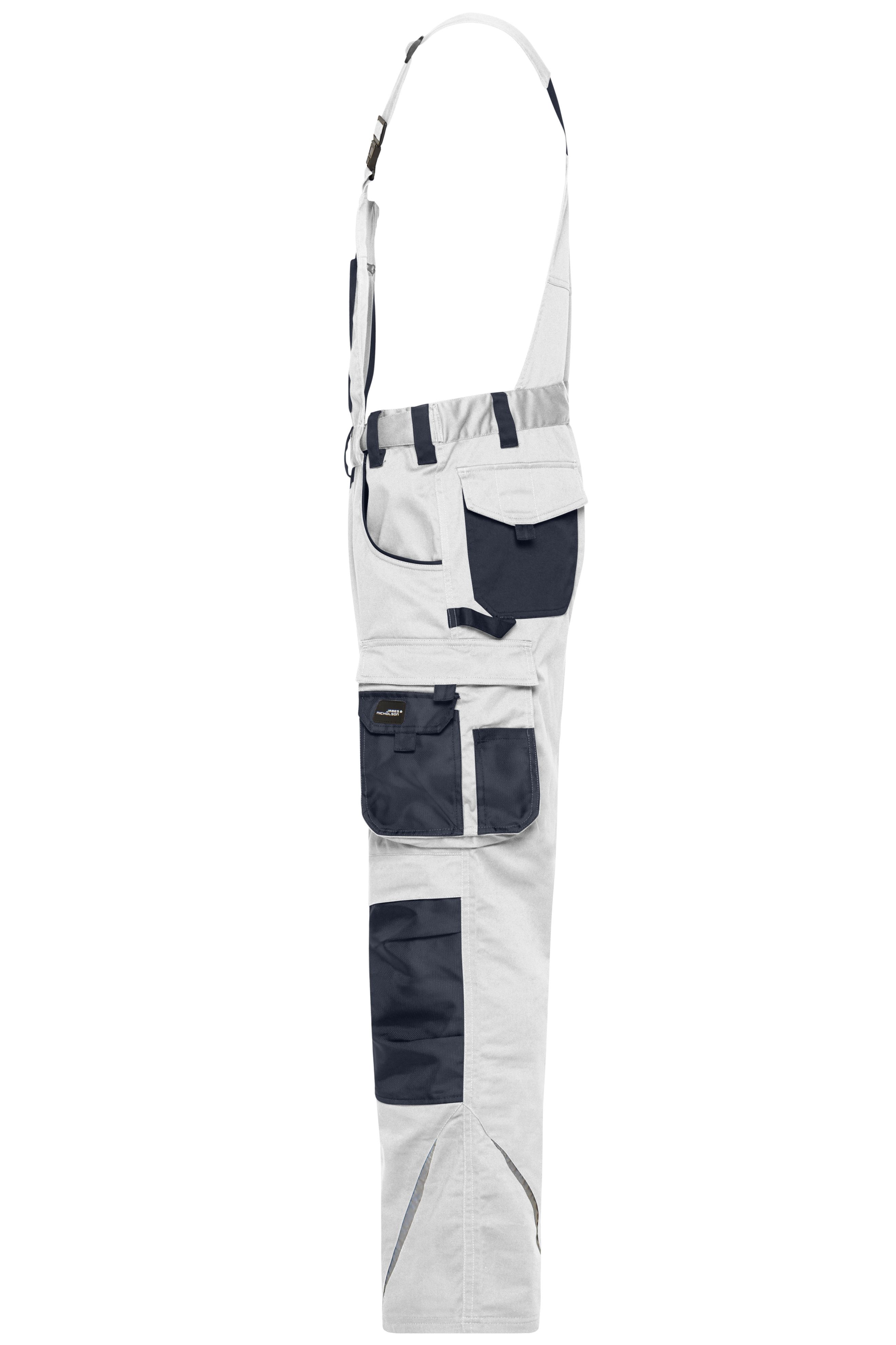 Workwear Pants with Bib - STRONG - JN1833 Spezialisierte Latzhose mit funktionellen Details und flexibel einstellbarem, elastischen Bund Workwear Pants with Bib - STRONG - JN1833 Spezialisierte Latzhose mit funktionellen Details und flexibel einstellbarem, elastischen Bund