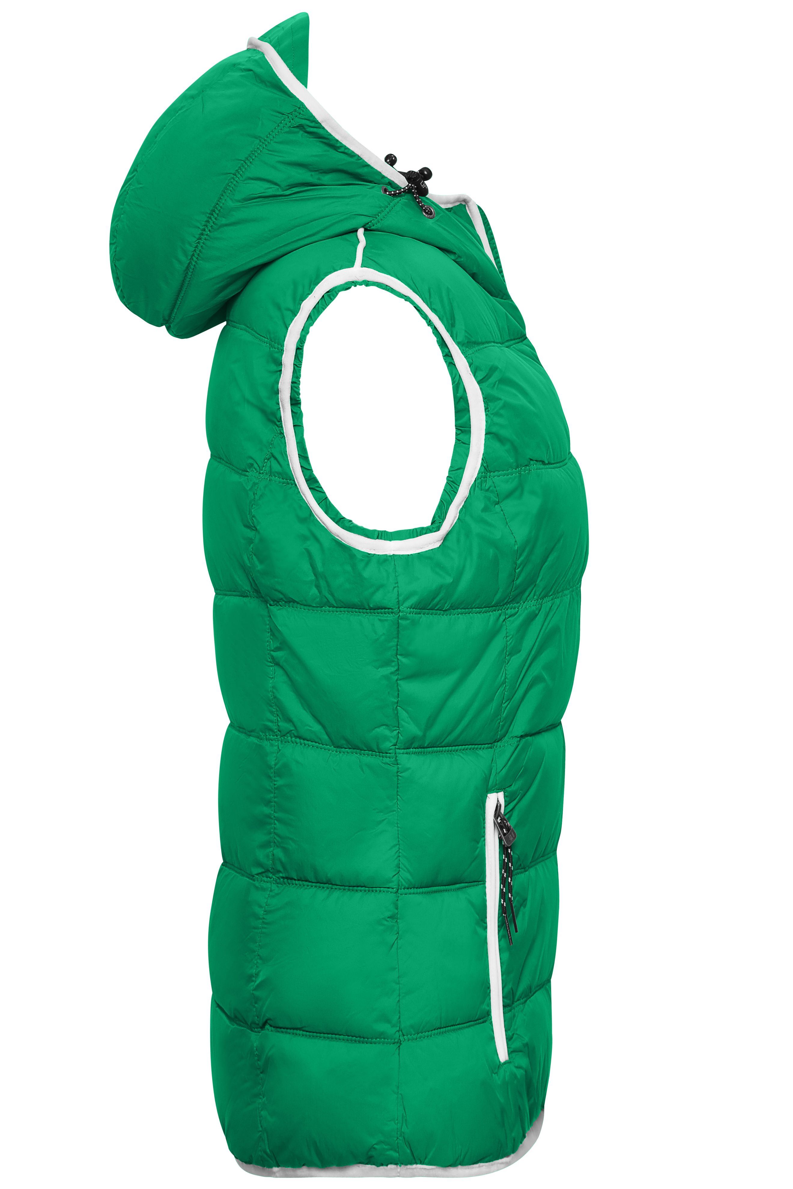 Ladies' Maritime Vest JN1075 Modische Steppweste mit angeschnittener Kapuze Ladies' Maritime Vest JN1075 Modische Steppweste mit angeschnittener Kapuze