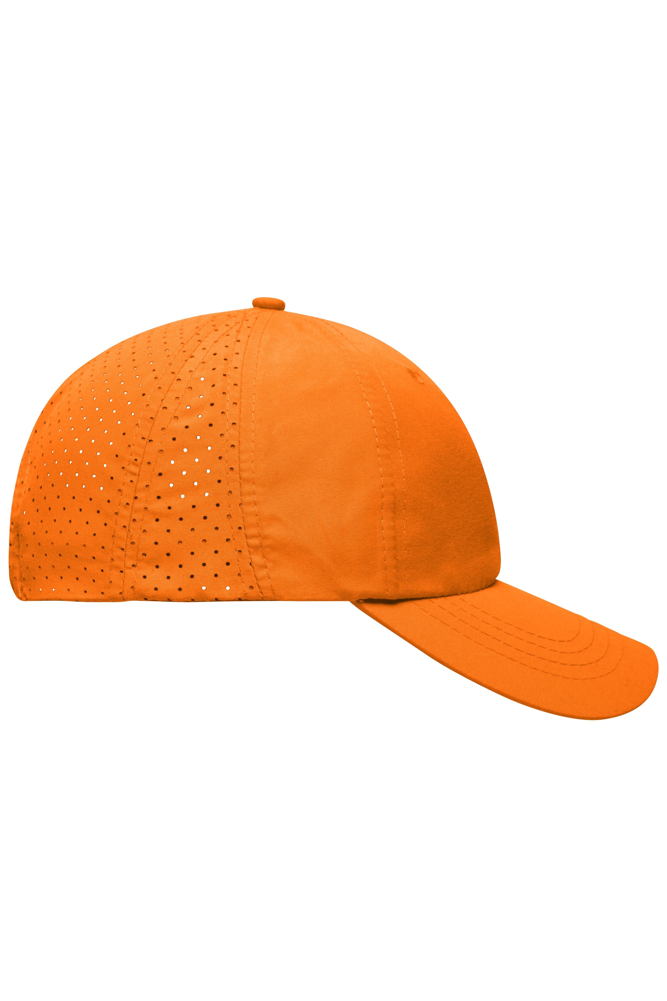 Laser Cut Cap MB6538 Sportliche 8 Panel Cap aus weicher Microfaser