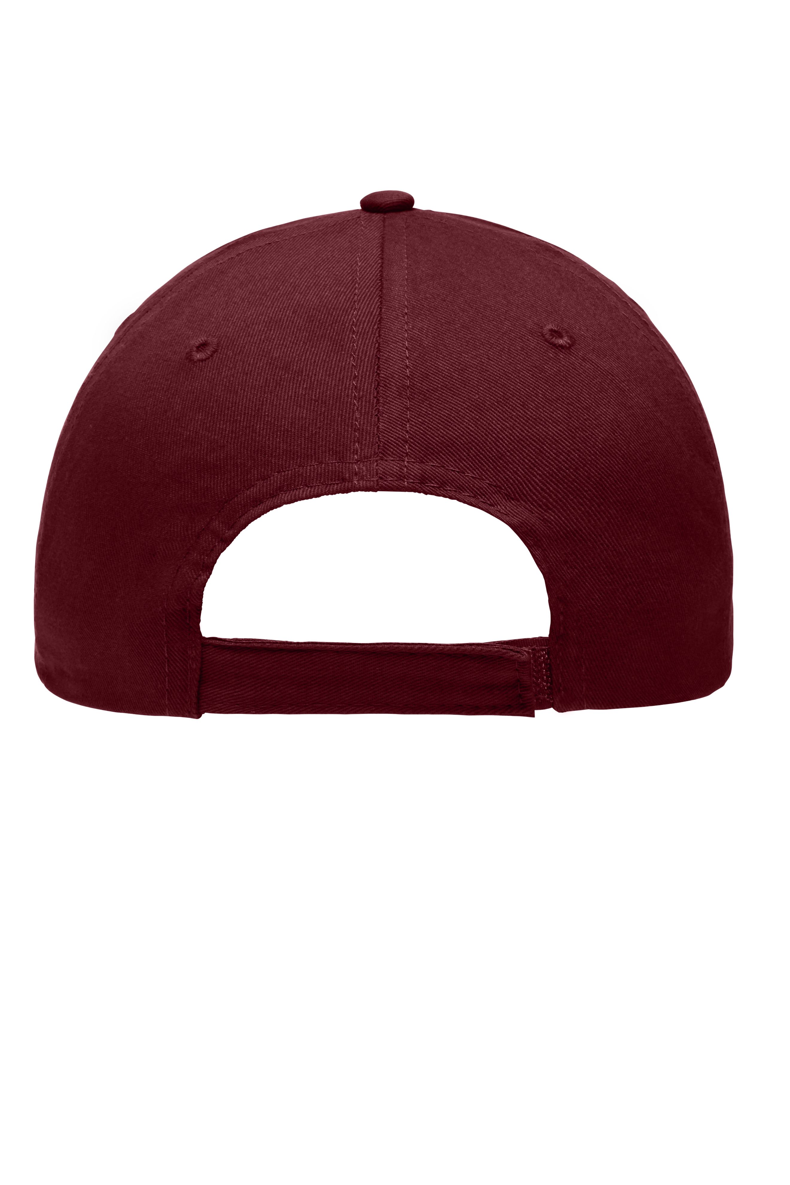 6 Panel Piping Cap MB6501 Brushed 6 Panel Cap