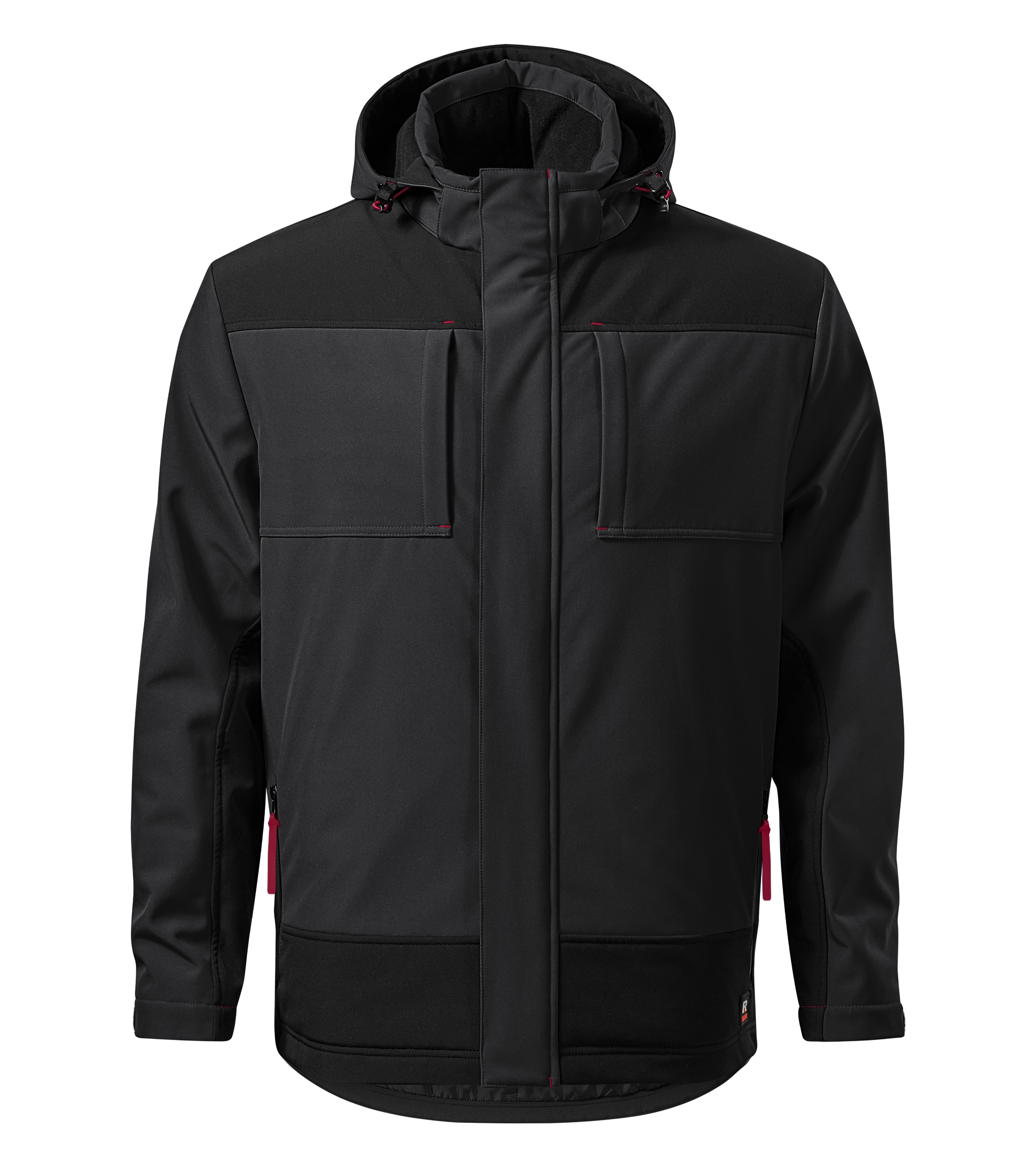 Winter Softshell Jacke Herren - Vertex W55 - innere Brusttaschen und 3-lagiges warmes Softshell - Softshelljacke für Herrn mit abnehmbarer Kapuze auch als Wanderjacke oder Outdoorjacke 