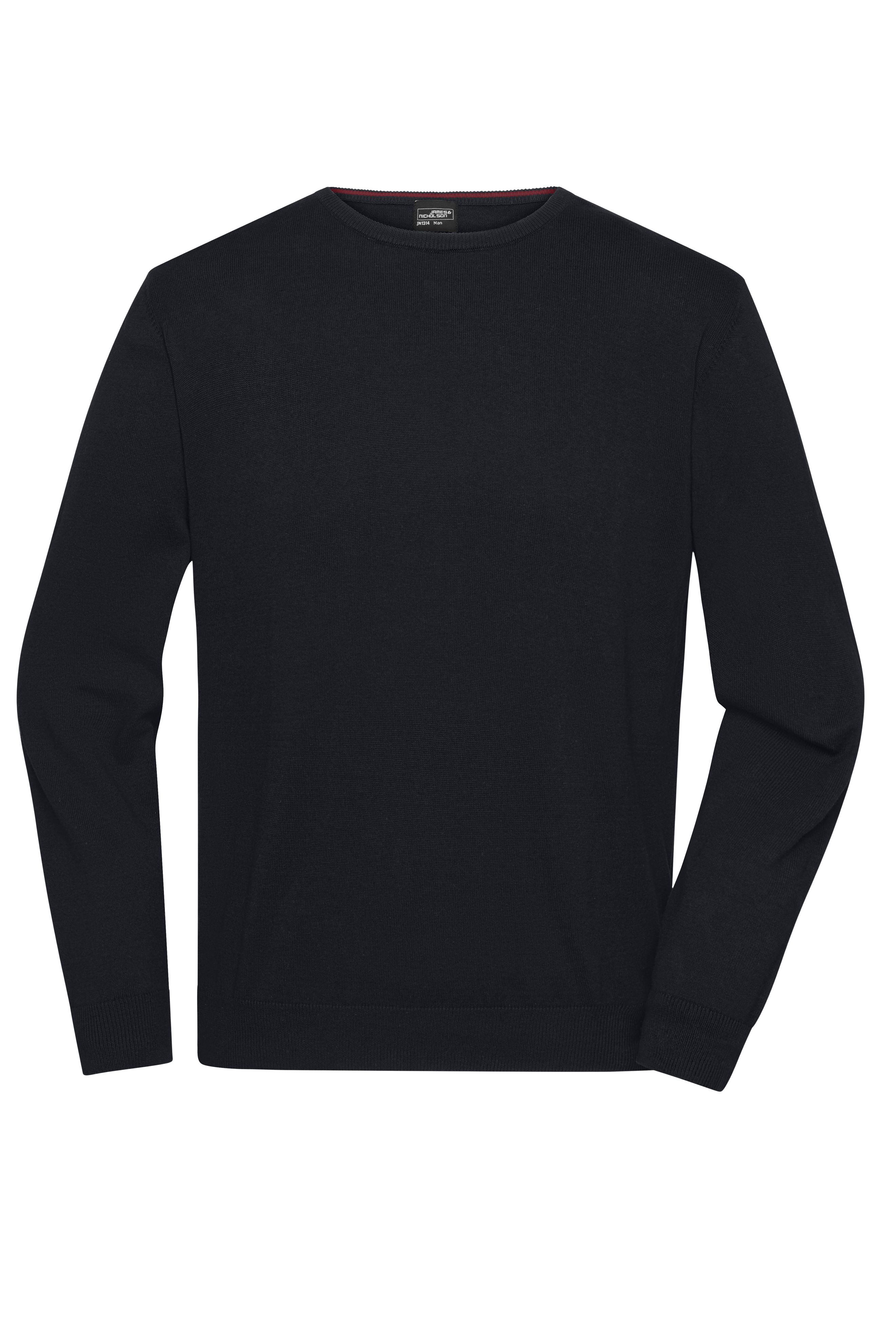 Men's Round-Neck Pullover JN1314 Klassischer Baumwoll-Pullover