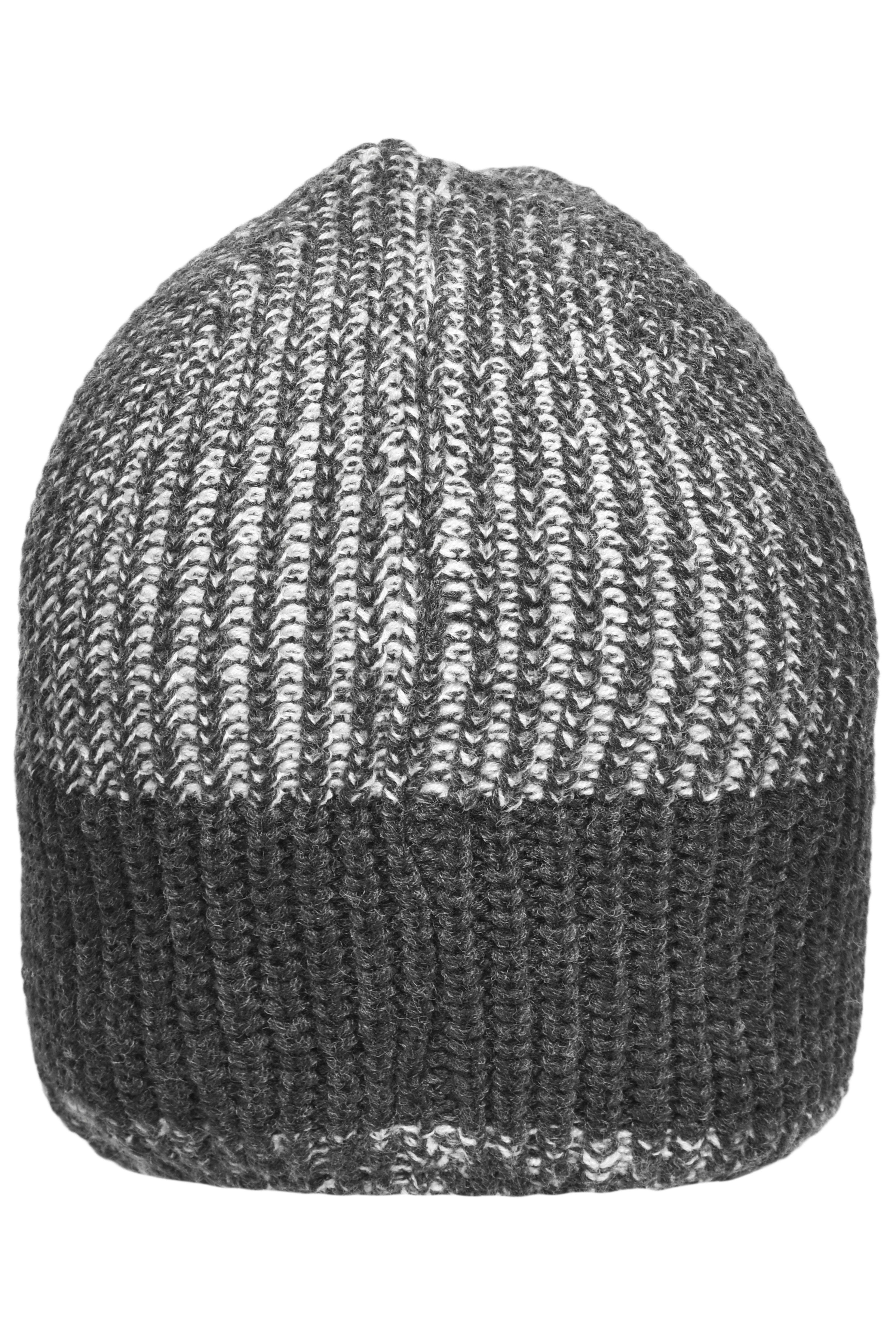Urban Knitted Hat MB7993 Melierte Strickmütze in modischem Ripp-Design