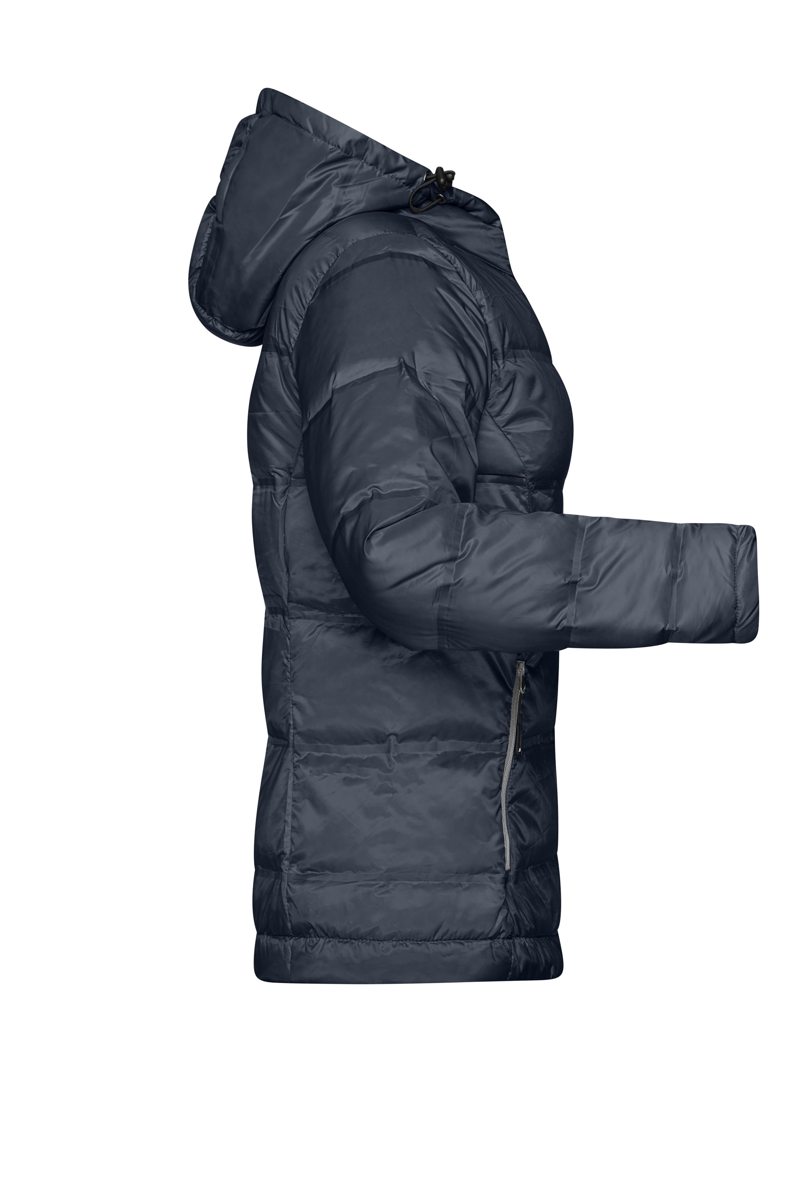 Ladies' Hooded Down Jacket JN1151 Daunenjacke mit Kapuze in neuem Design, Steppung der Jacke ist geklebt und nicht genäht