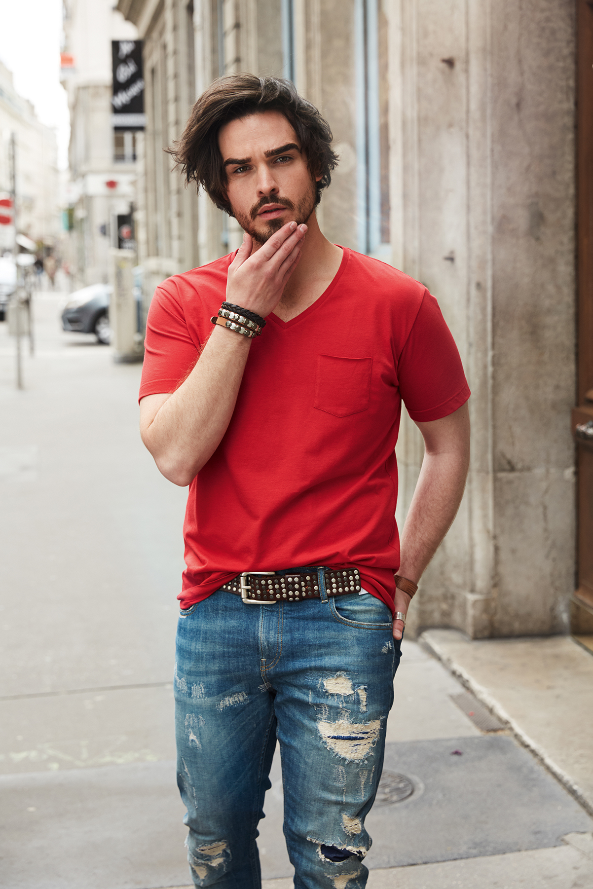 Men's-T Pocket 8004 T-Shirt mit modischer Brusttasche Men's-T Pocket 8004 T-Shirt mit modischer Brusttasche