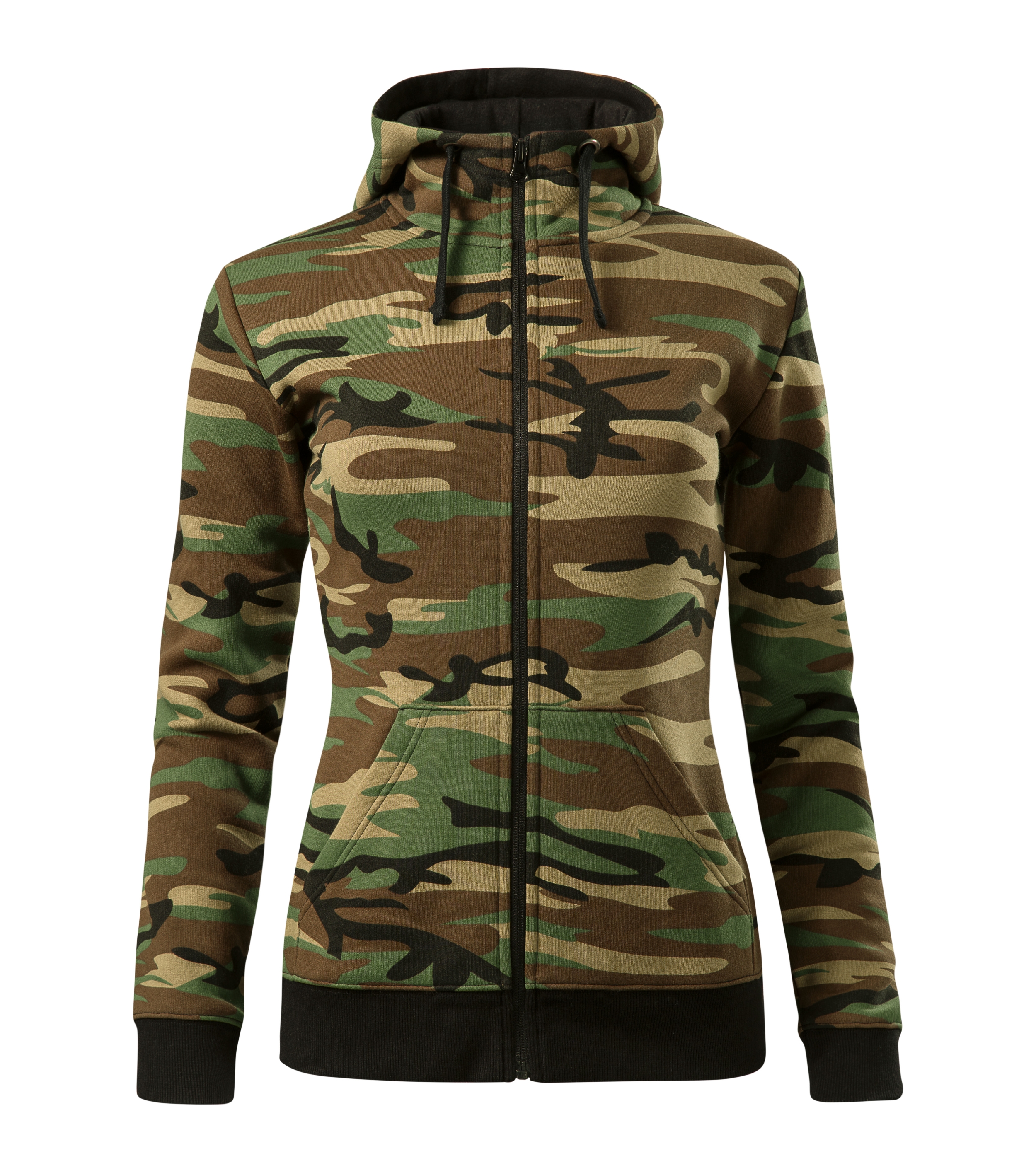 Camo Zipper C20 Sweatshirt Damen Jacke mit Kapuze Sweatjacke Kapuzenjacke Pullover für Sweater Sweatshirts