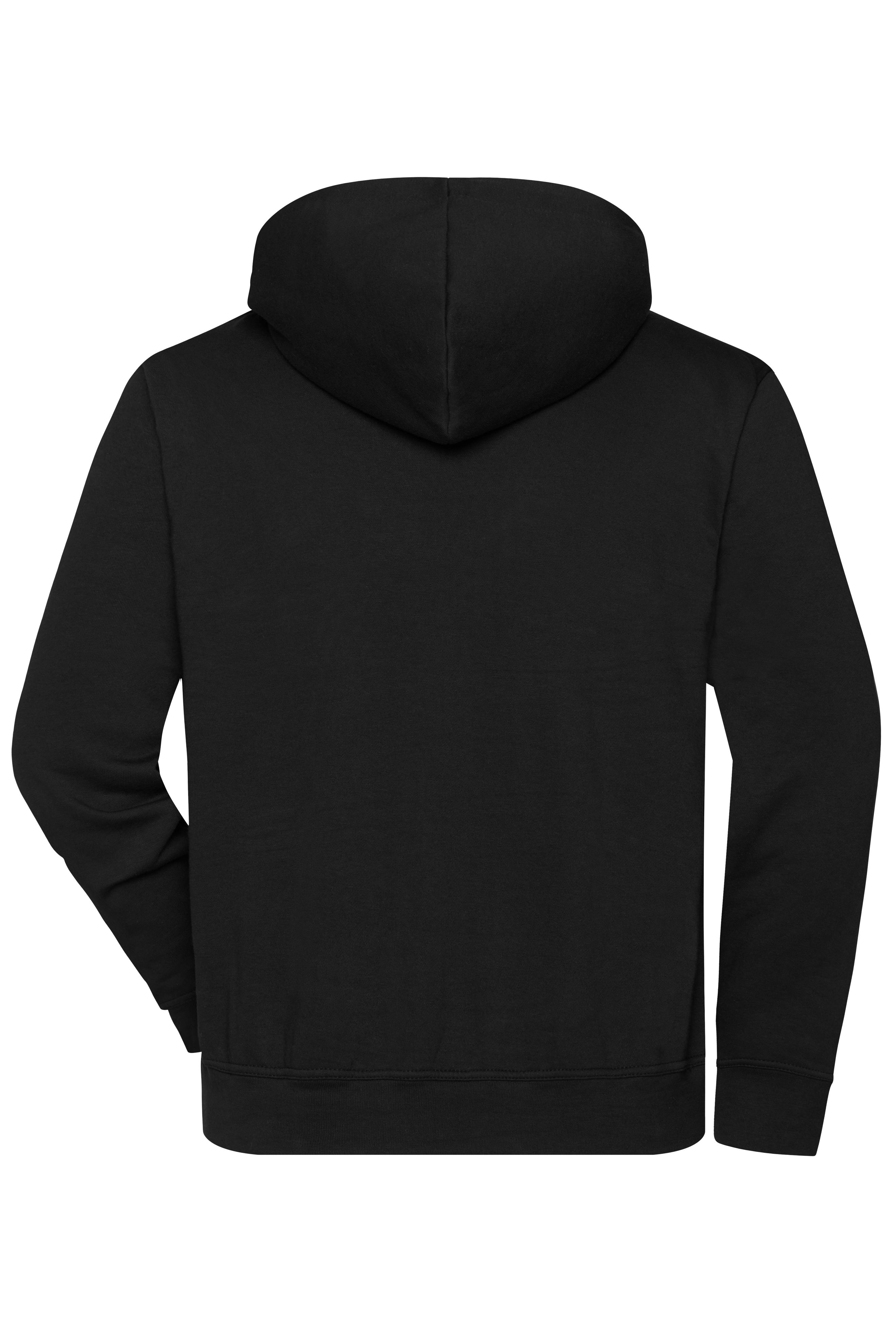 BIO Workwear-Half Zip Hoody JN839 Sweatshirt mit Kapuze und Reißverschluss