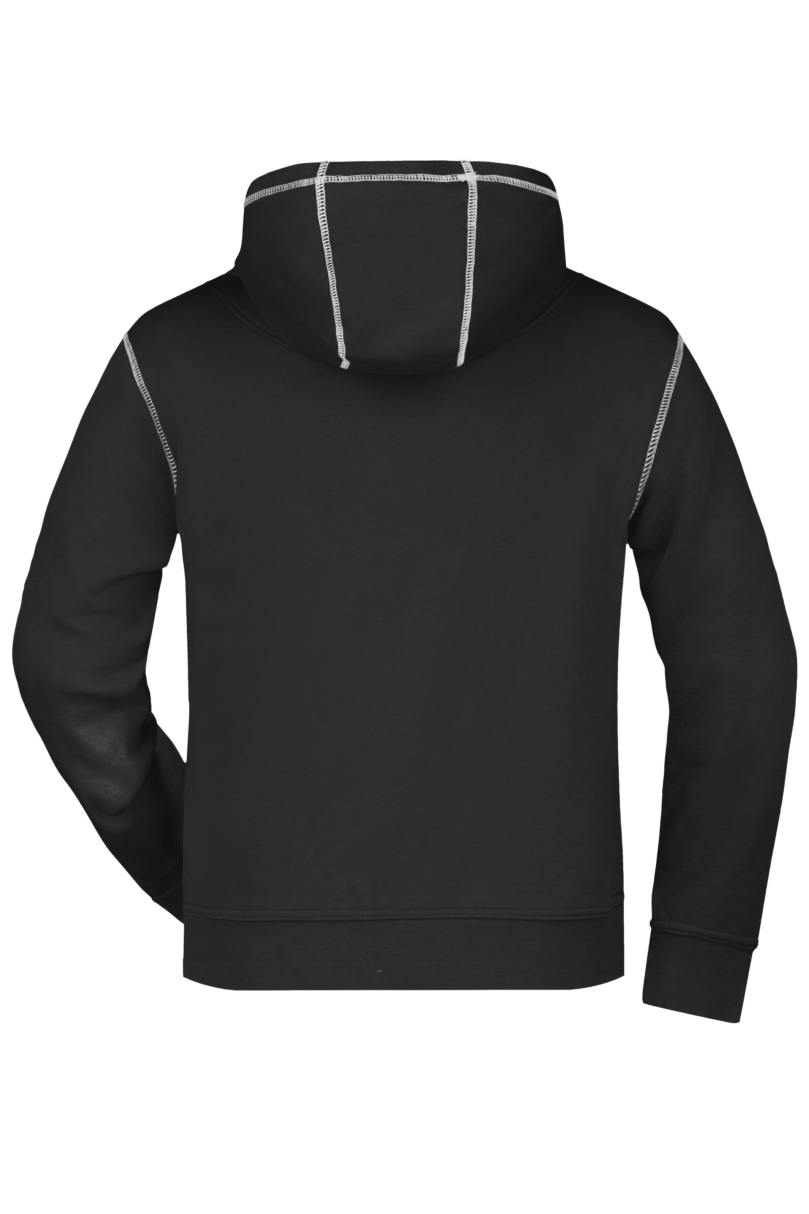 Men's Lifestyle Hoody JN961 Kapuzensweat mit modischen Kontrastnähten