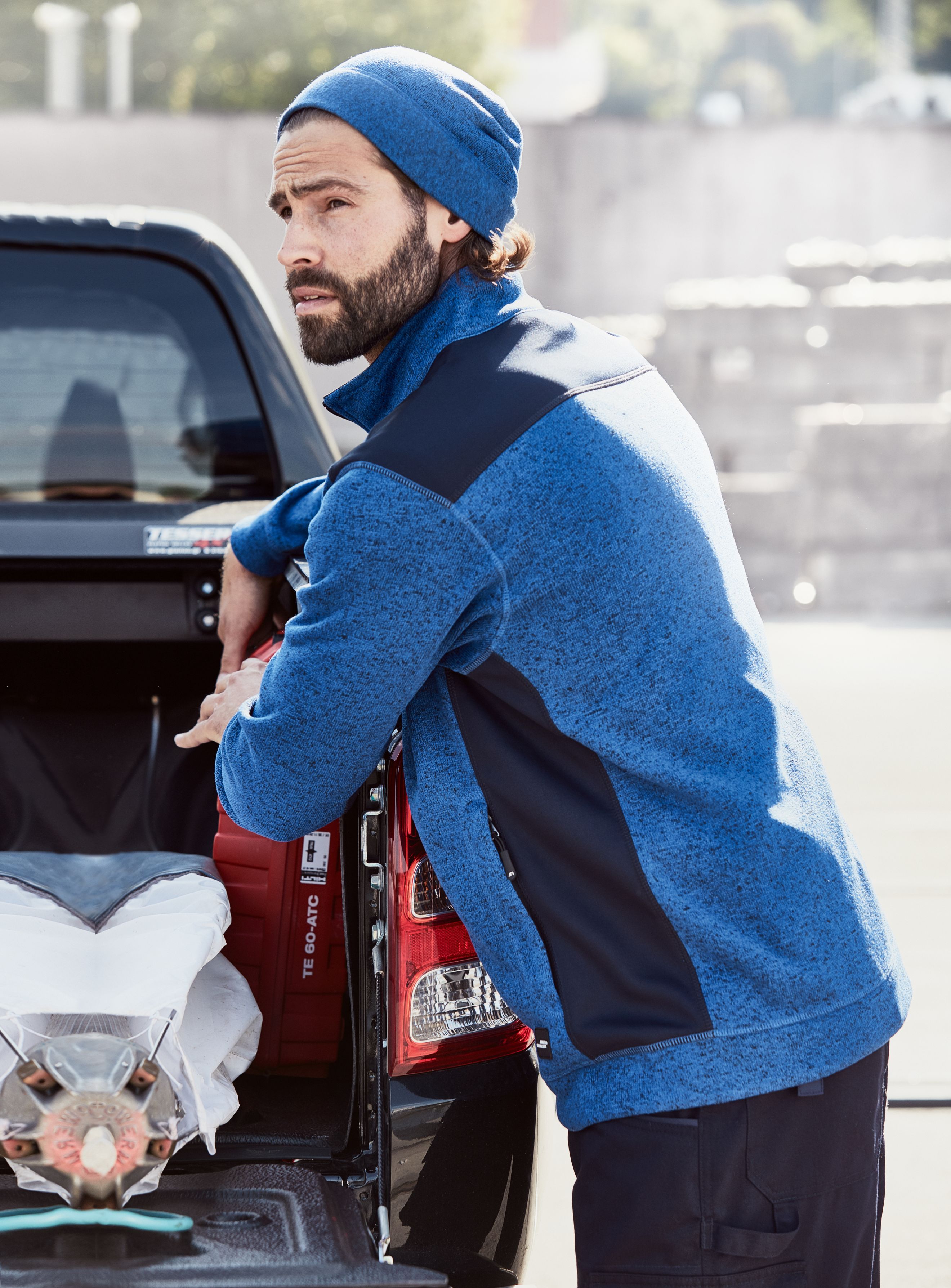 Knitted Fleece Workwear Beanie - STRONG - MB7121 Strickmütze in Melangeoptik