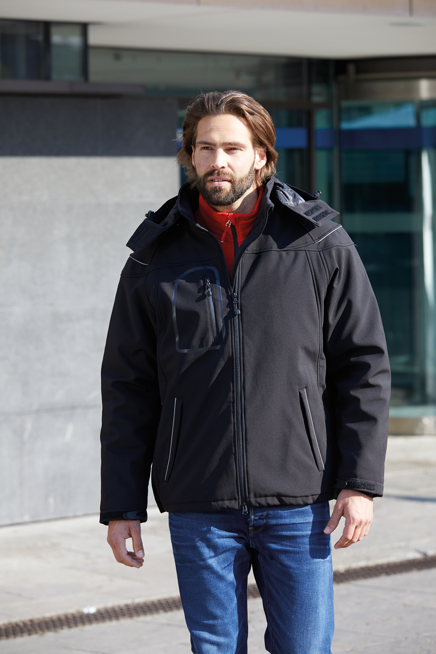Men’s Winter Softshell Jacket JN1000 Modische Winter Softshelljacke