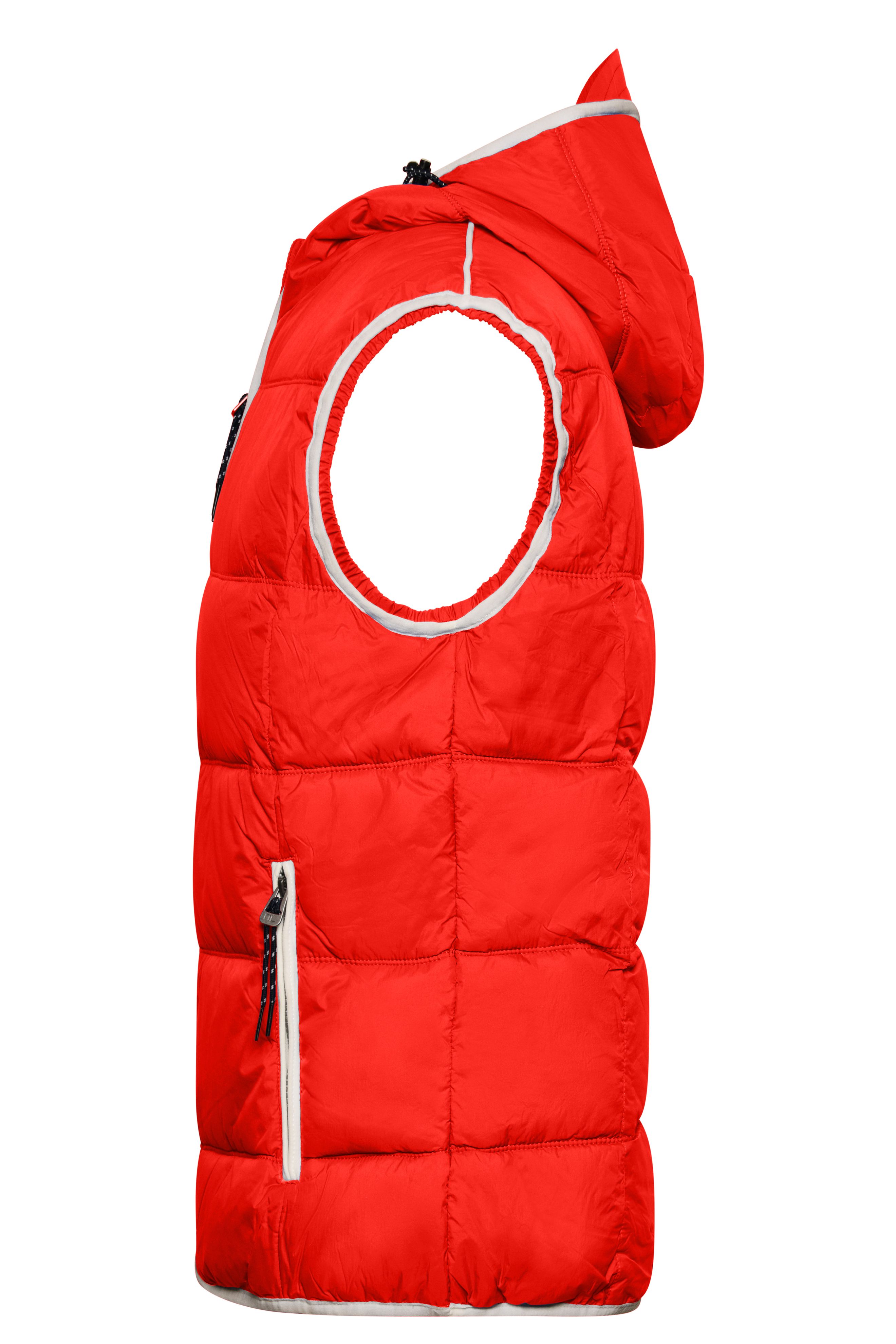 Men's Maritime Vest JN1076 Modische Steppweste mit angeschnittener Kapuze Men's Maritime Vest JN1076 Modische Steppweste mit angeschnittener Kapuze