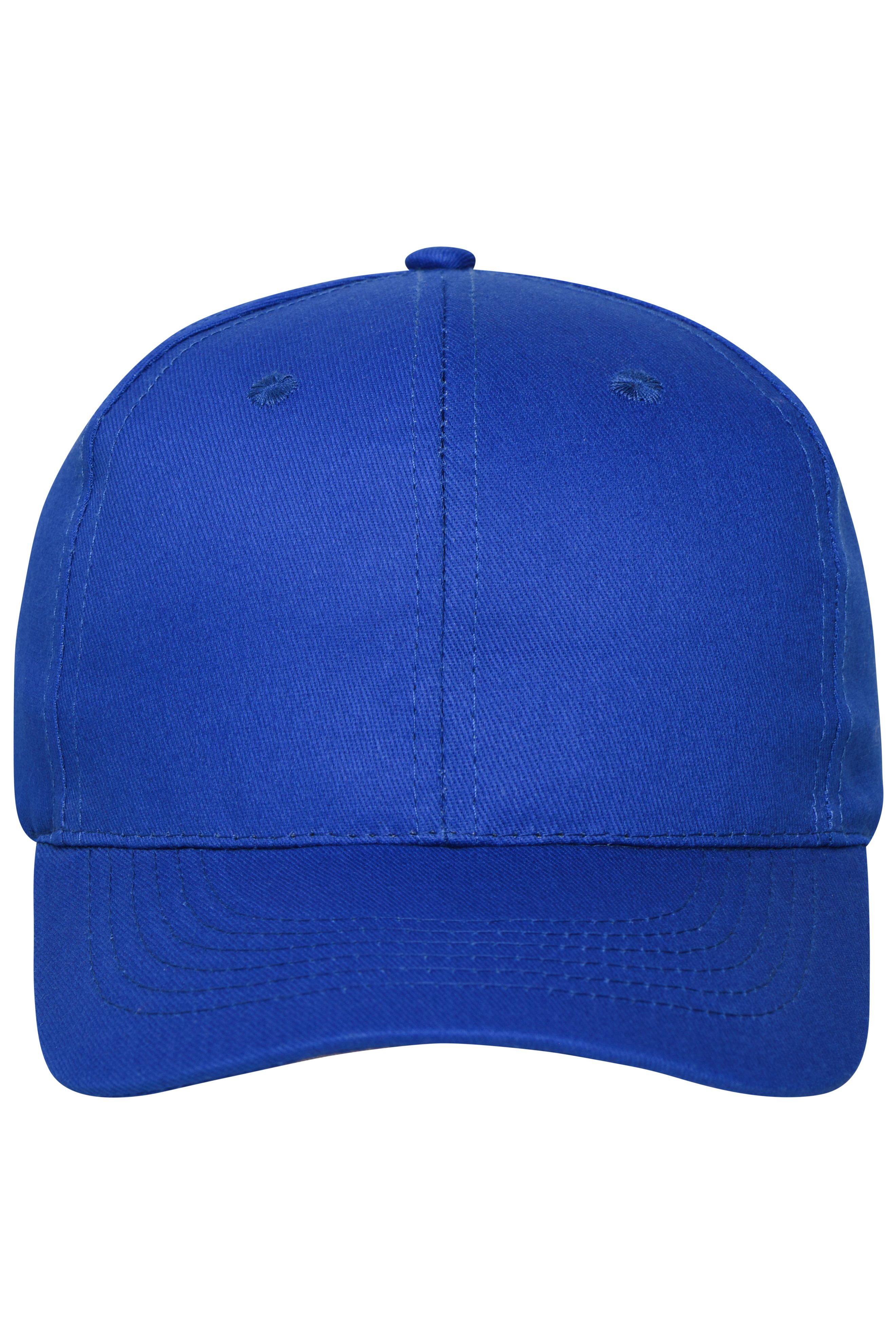 6 Panel Cap Bio Cotton MB6236 6 Panel Cap mit ungebürsteter Oberfläche