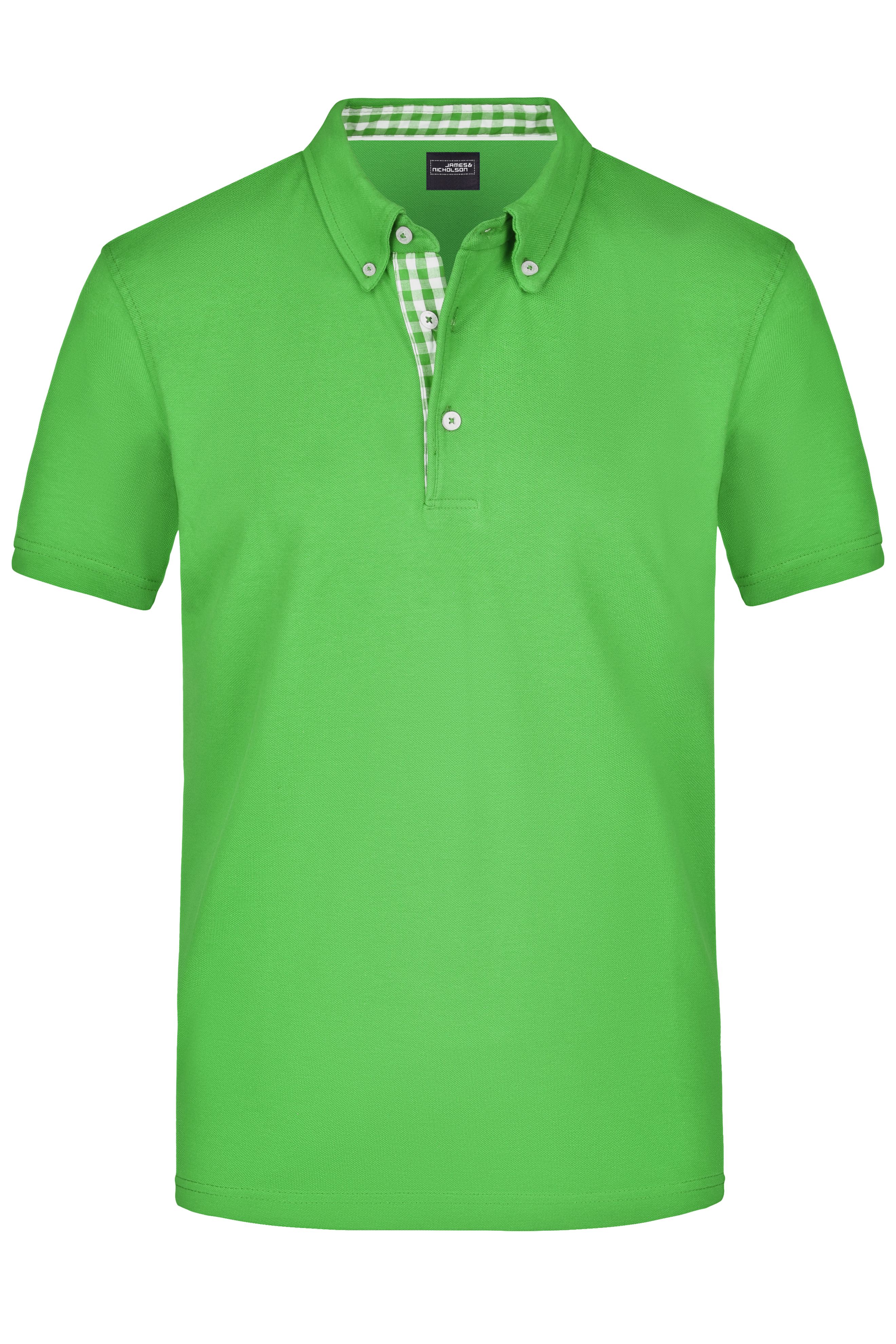 Men's Plain Polo JN964 Polo mit Button-Down Kragen