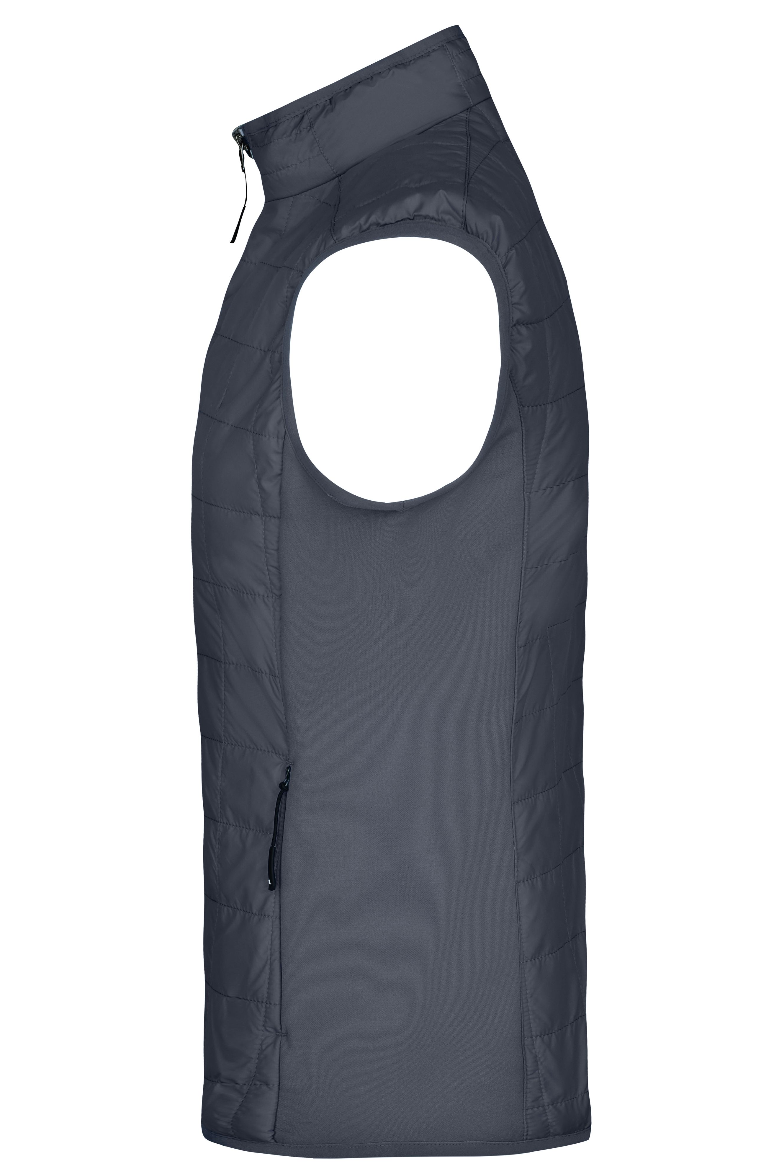 Men's Hybrid Vest JN1114 Leicht wattierte Weste im sportlichen Materialmix Men's Hybrid Vest JN1114 Leicht wattierte Weste im sportlichen Materialmix