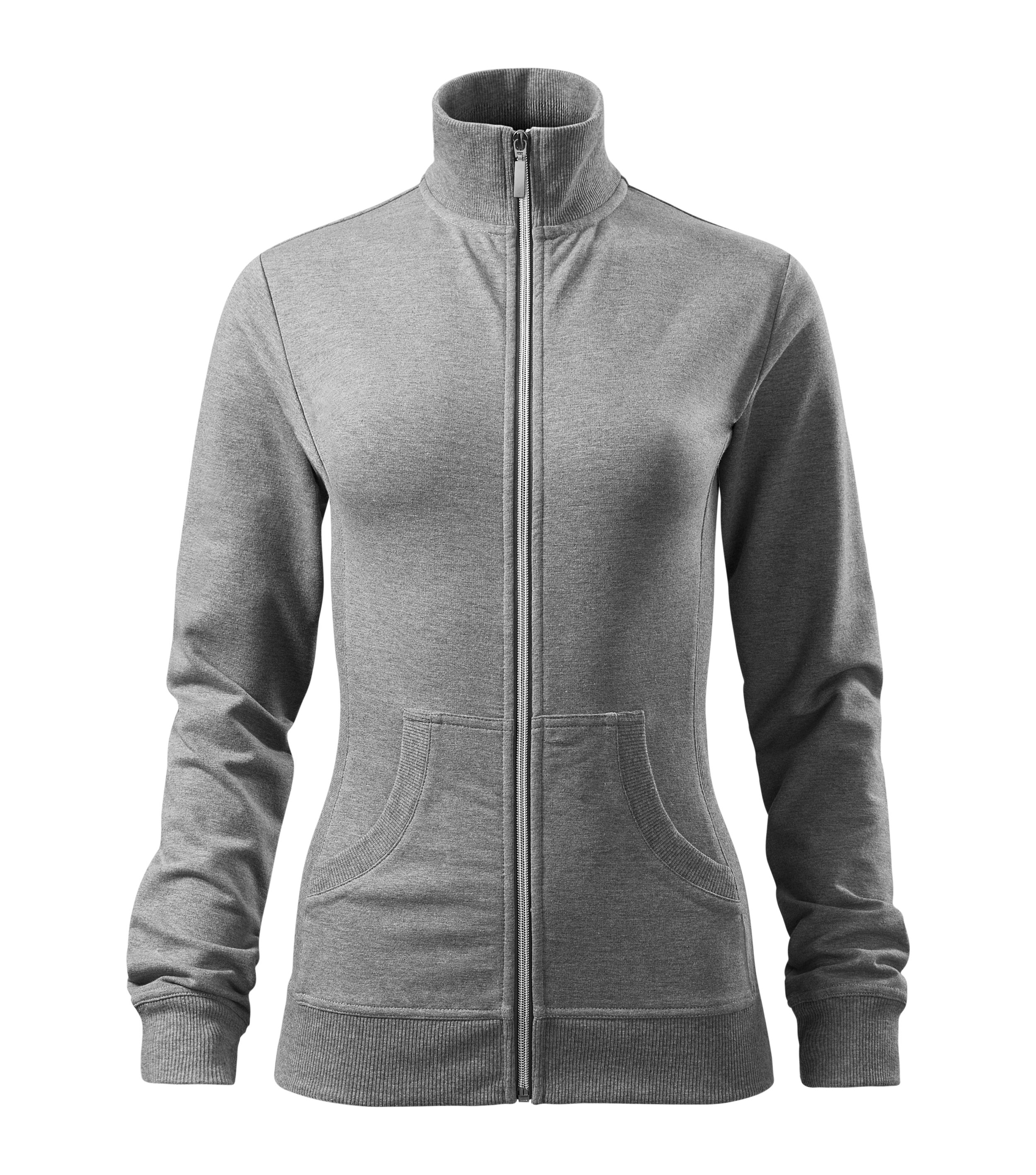 Viva 409 Sweatshirt Damen Sweatjacke ohne Kapuze Frühlingsjacke Sweatshirts Sweater