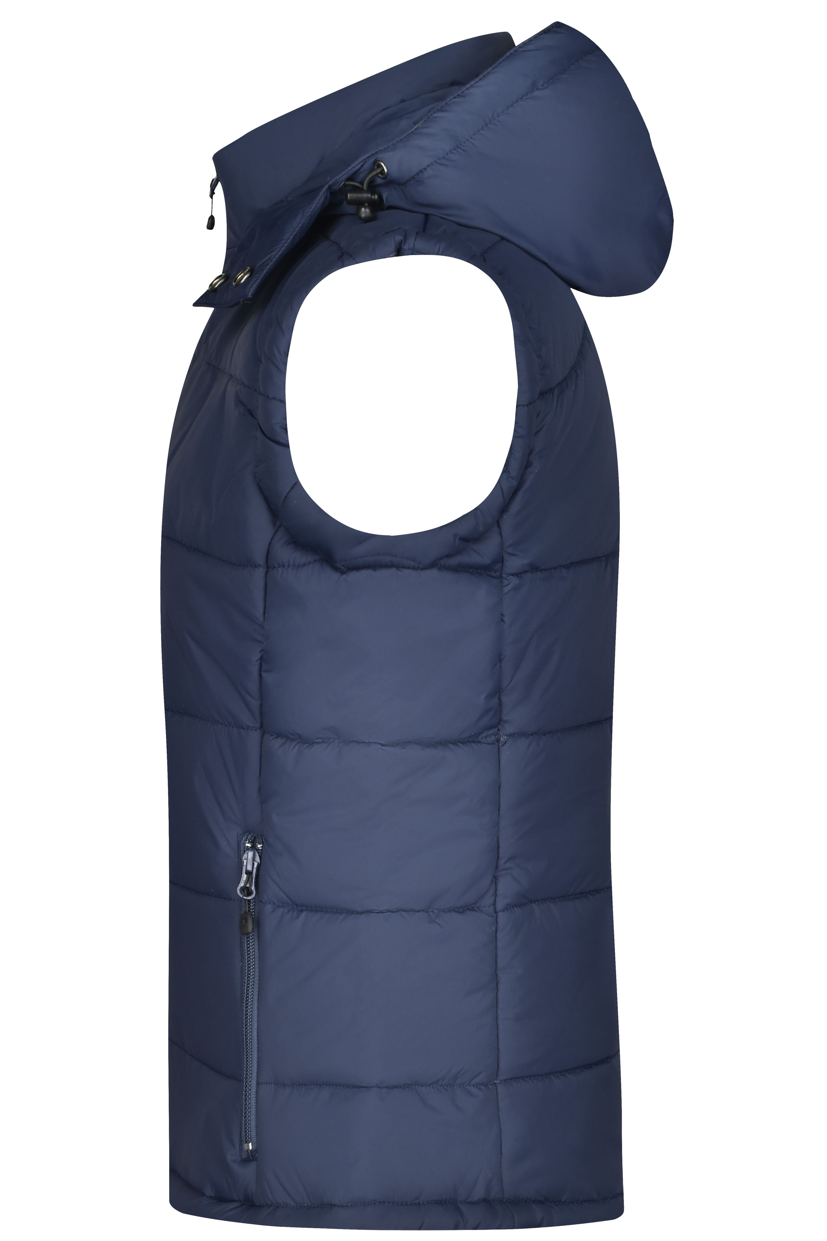 Ladies' Padded Vest JN1005 Modische Steppweste mit abnehmbarer Kapuze