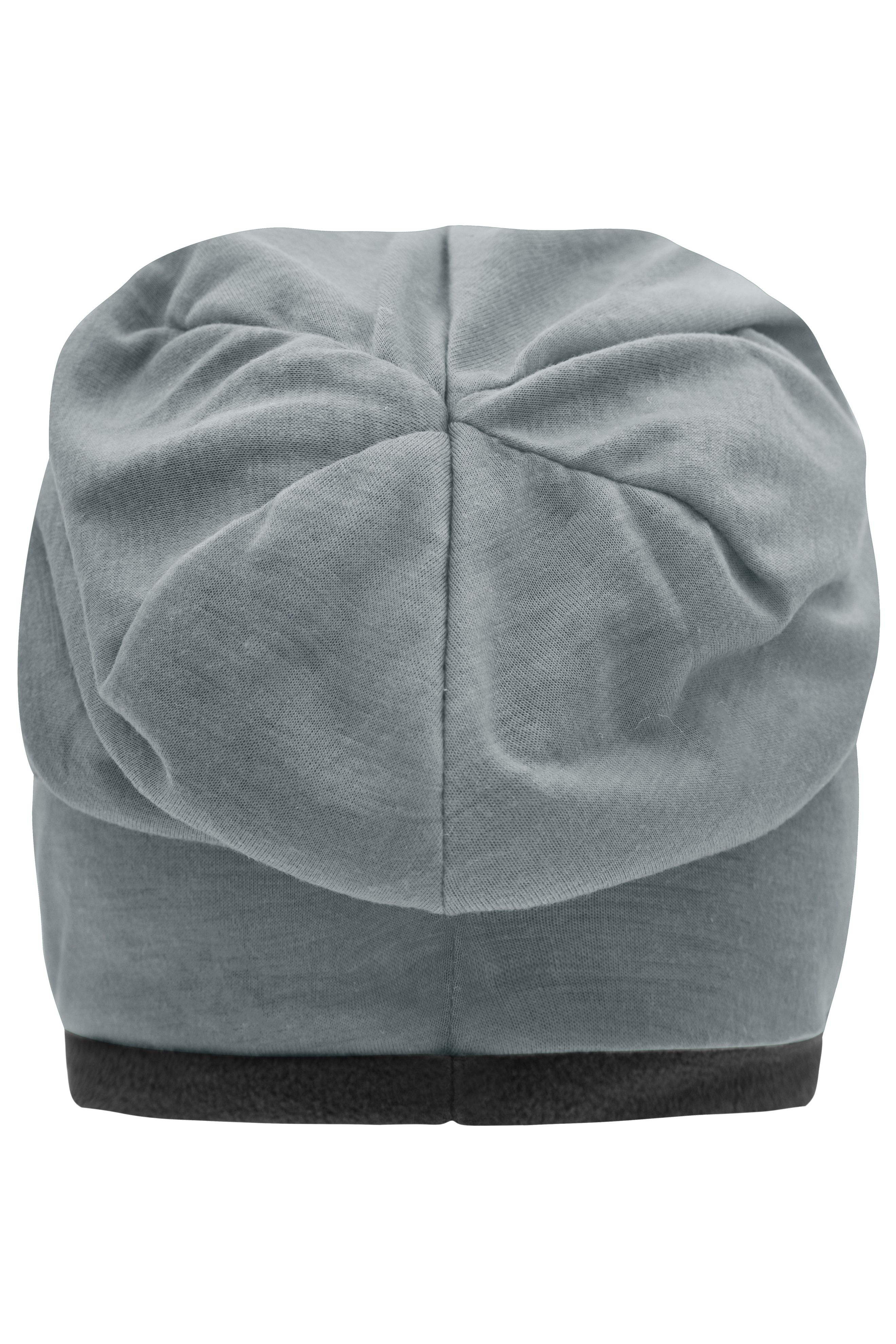 Fleece Beanie MB7131 Lässige Mütze mit Fleece-Kontrastabschluss