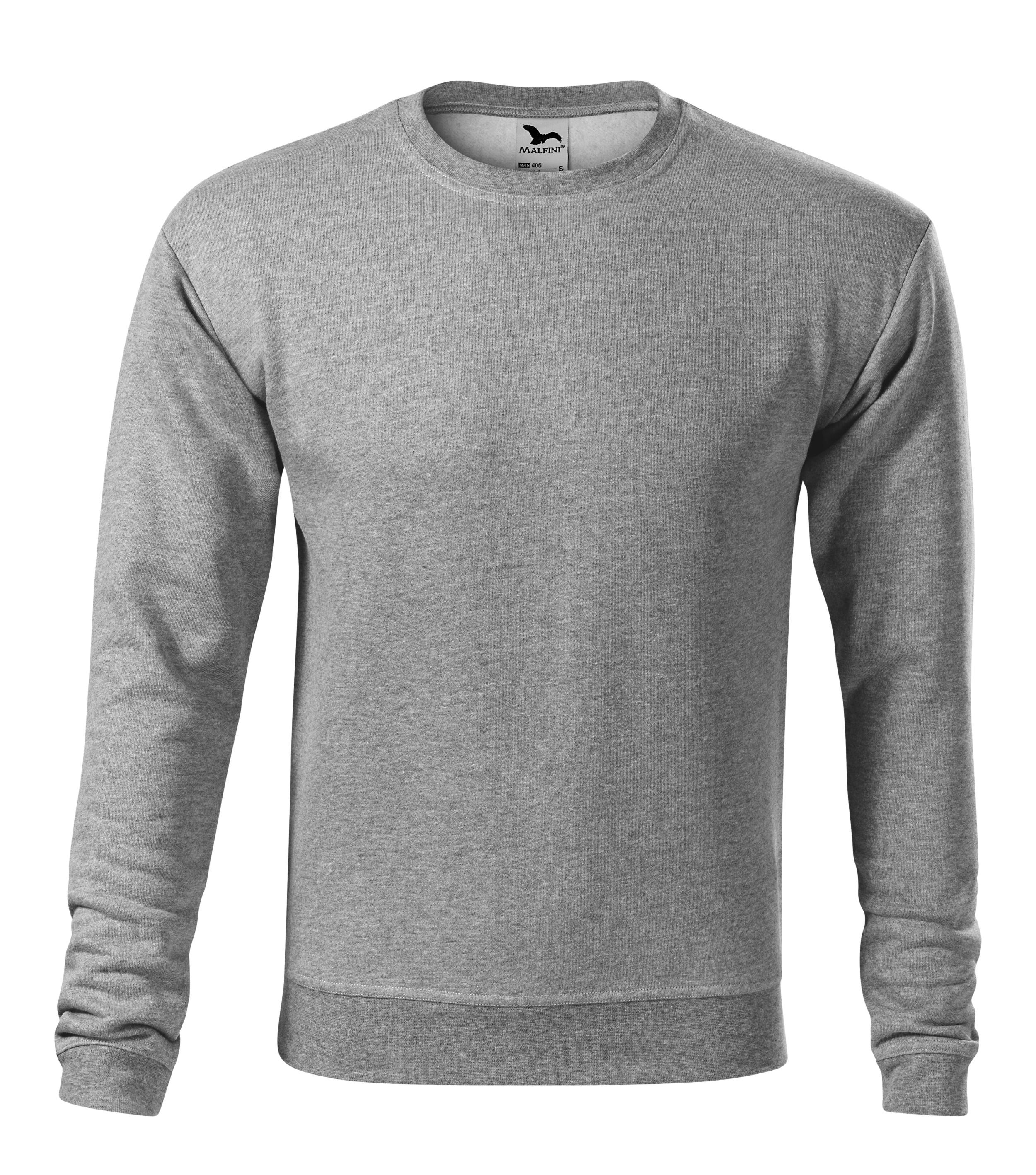 Sweatshirt für Herren und Kinder -  ESSENTIAL 406 - Ärmelmanschetten und Kragensaum - Pullover oder Sweater ohne Kapuze  für Männer Jungen und Mädchen 