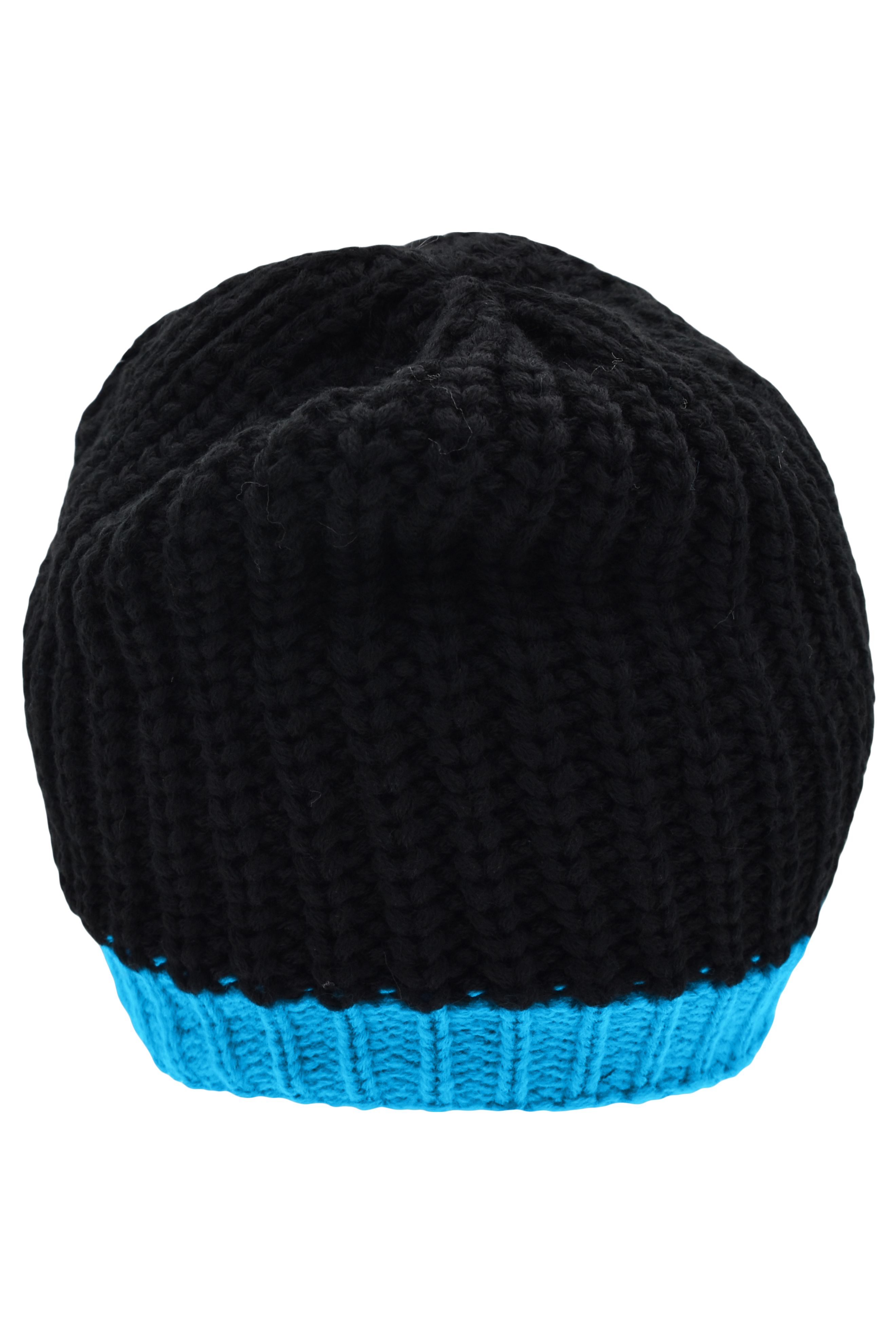 Wintersport Hat MB7103 Strickmütze mit Kontrastabschluss