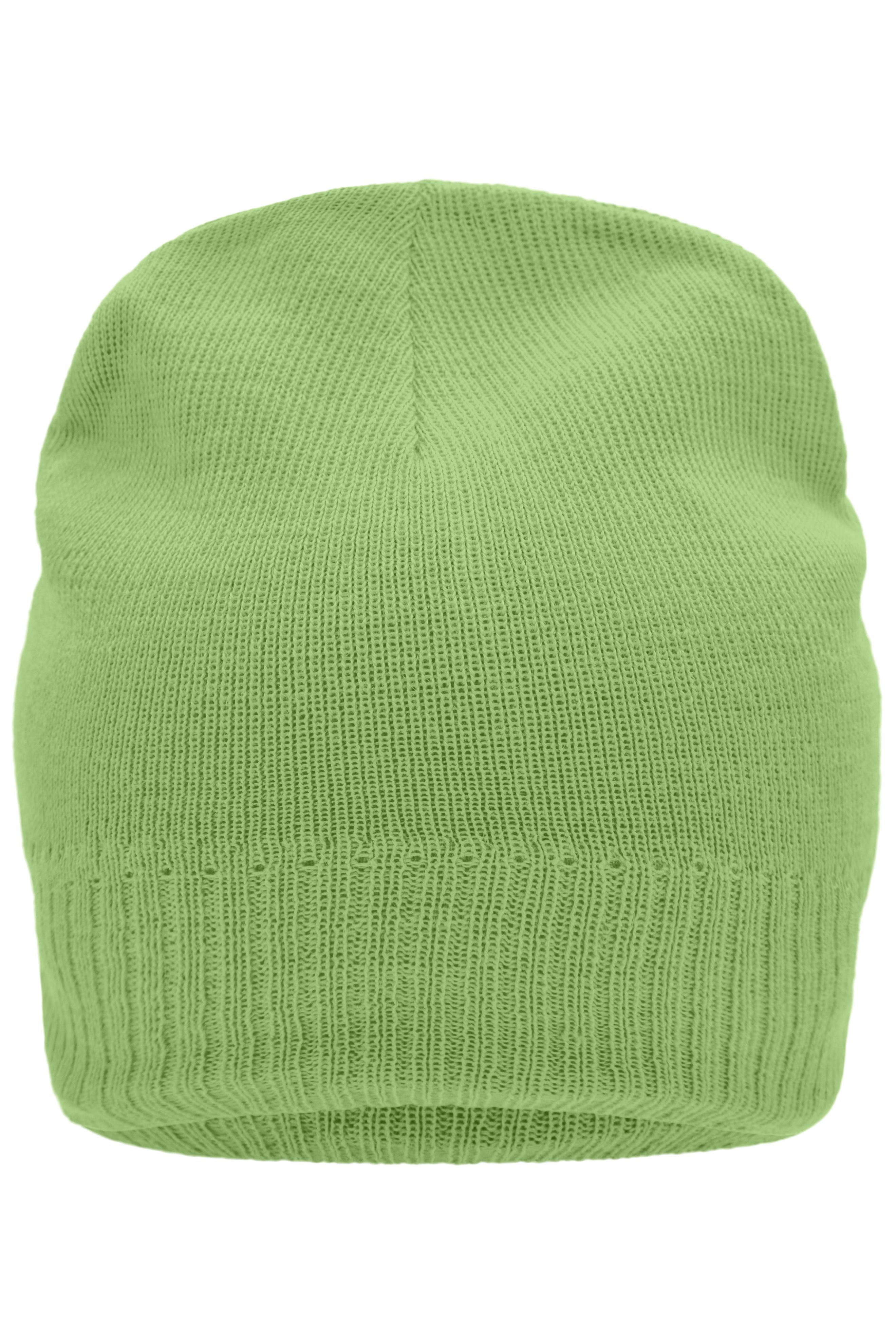 Knitted Beanie with Fleece Inset MB7925 Strickmütze mit Fleece Einsatz im Stirnbereich