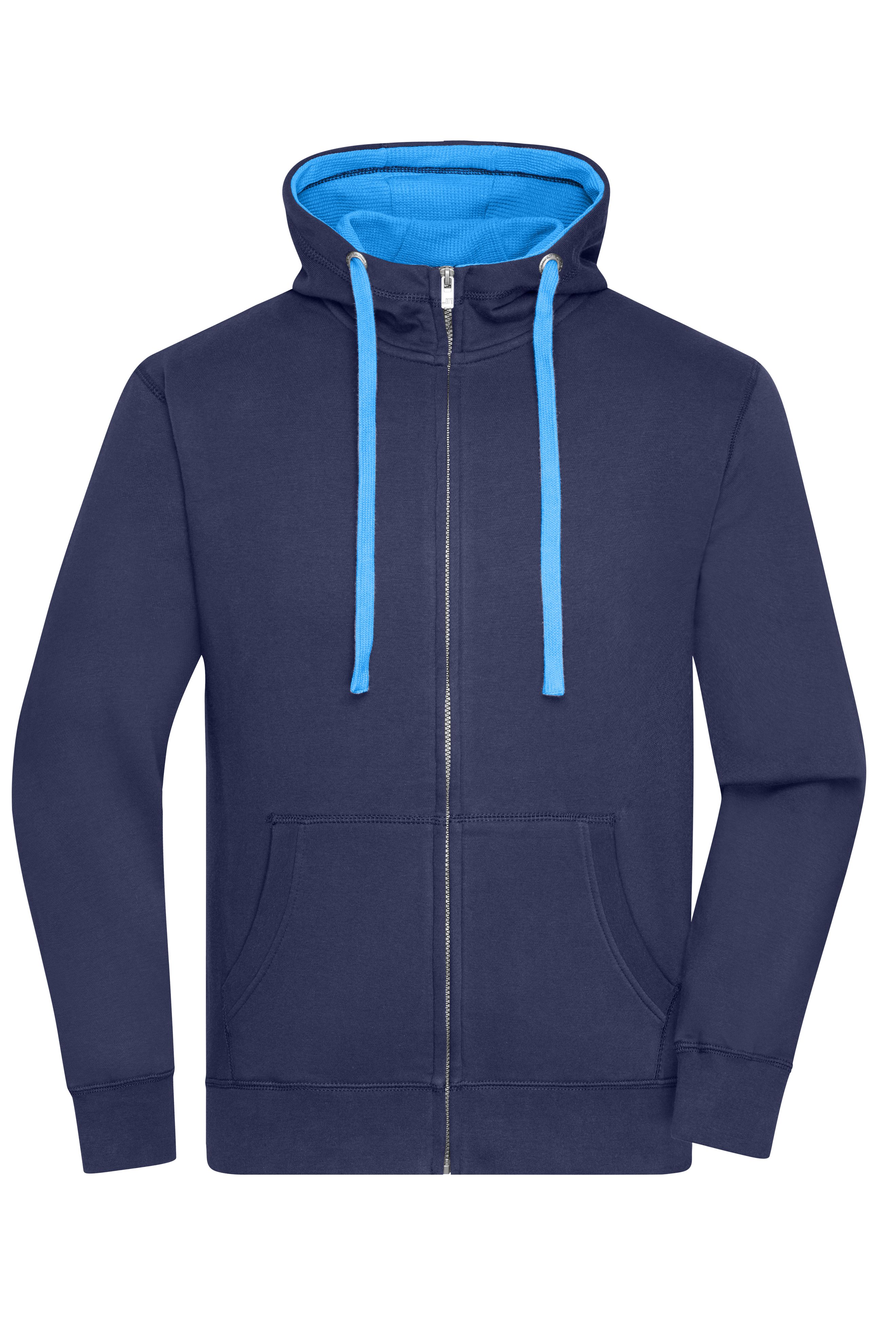 Men's Lifestyle Zip-Hoody JN963 Sweat-Jacke mit Reißverschluss und Kapuze
