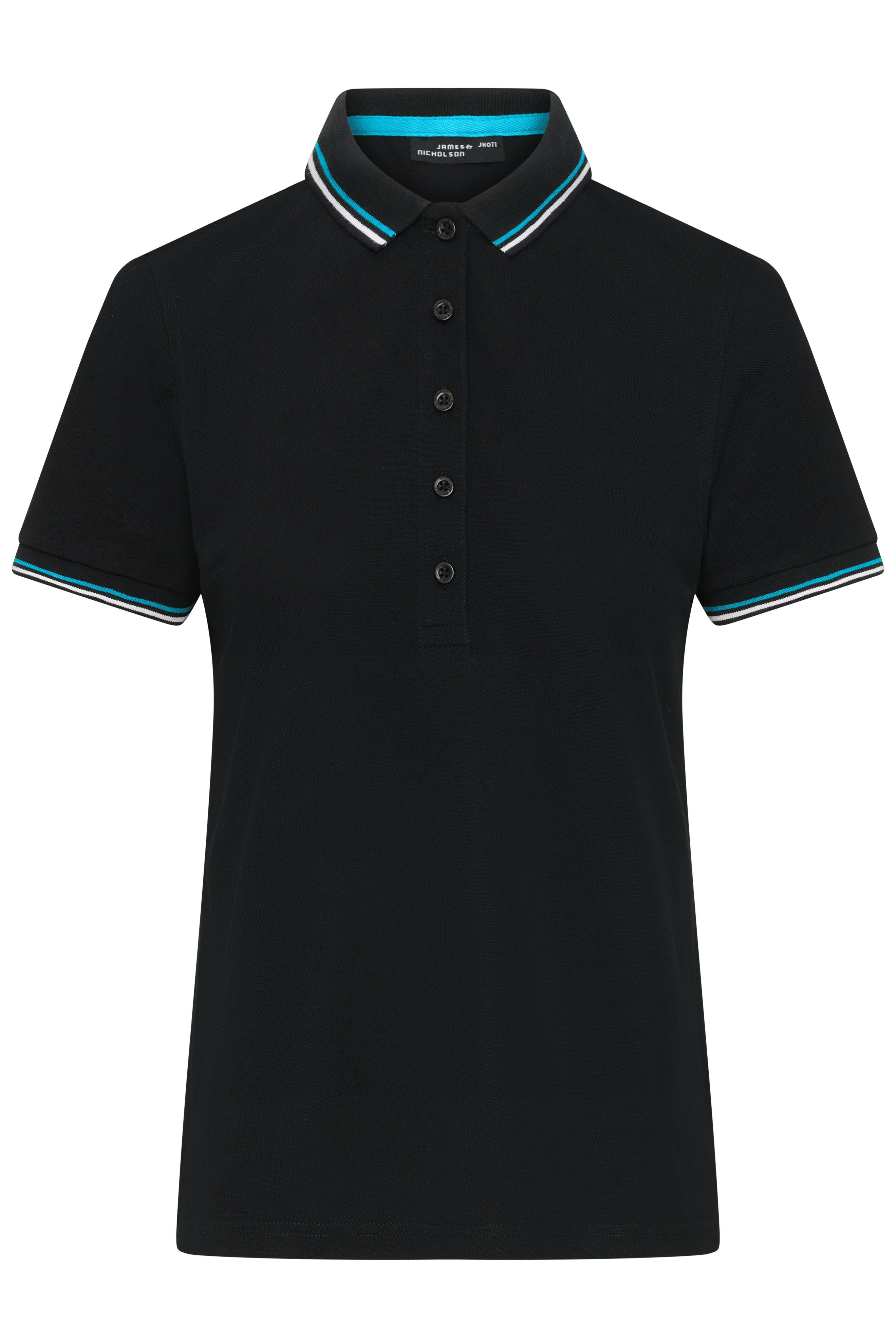 Ladies' Polo JN1305 Klassisches Polo mit Kontraststreifen an Kragen und Armbündchen in Piqué-Qualität Ladies' Polo JN1305 Klassisches Polo mit Kontraststreifen an Kragen und Armbündchen in Piqué-Qualität