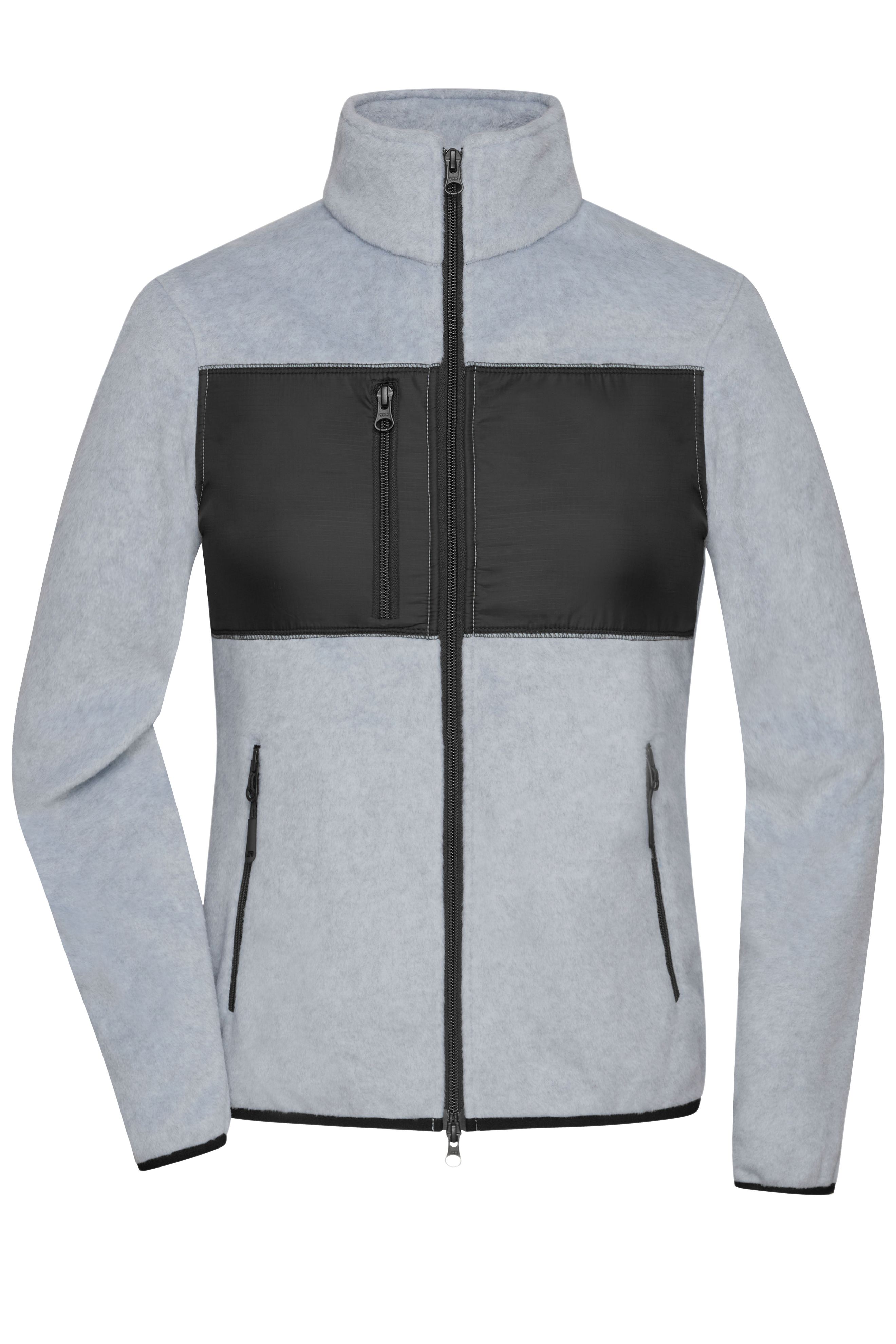 Ladies' Fleece Jacket JN1311 Fleecejacke im Materialmix