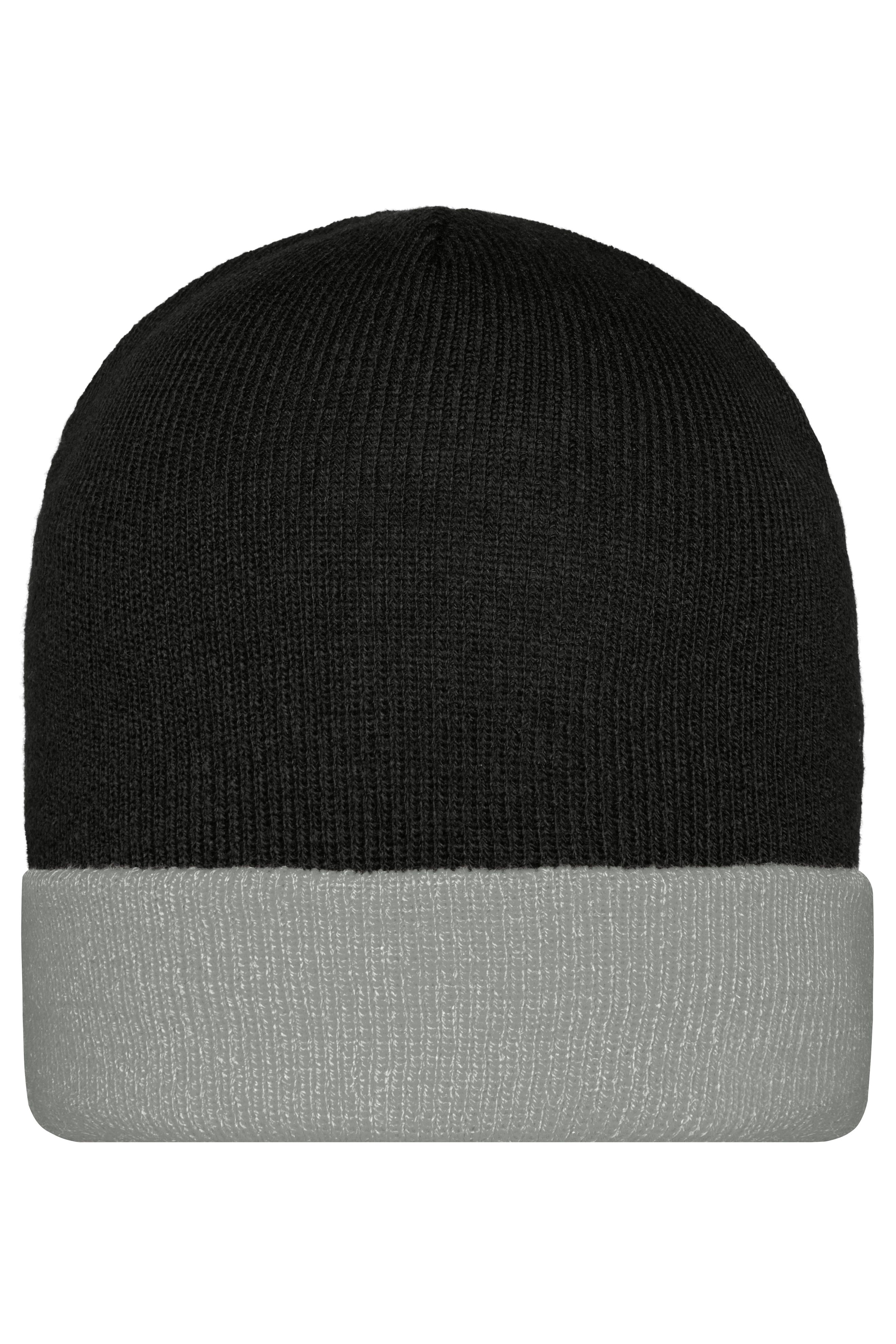 Knitted Cap MB7550 Klassische Strickmütze mit Umschlag