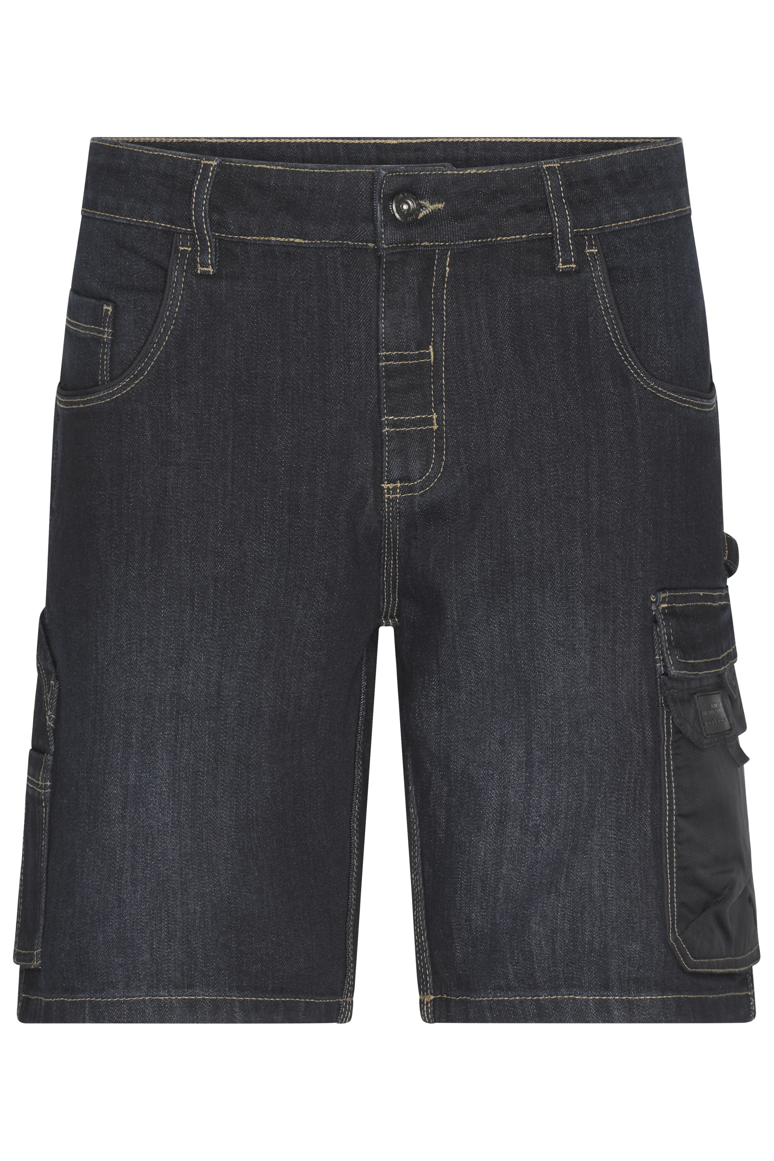 Workwear Stretch-Bermuda-Jeans JN871 Kurze Jeans-Hose mit vielen Details