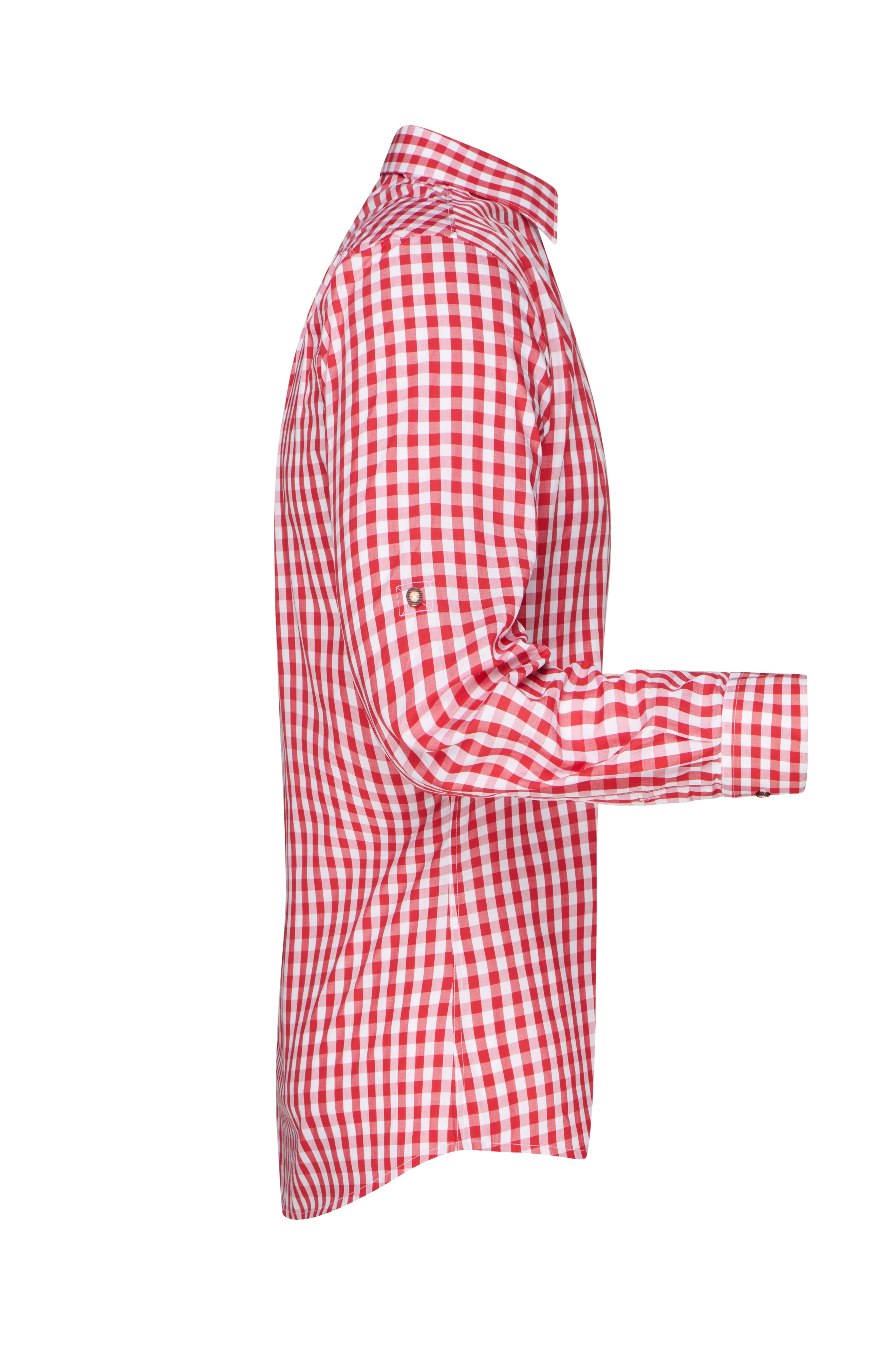 Men's Traditional Shirt JN638 Damen-Bluse und Herren-Hemd im klassischen Trachtenlook Men's Traditional Shirt JN638 Damen-Bluse und Herren-Hemd im klassischen Trachtenlook