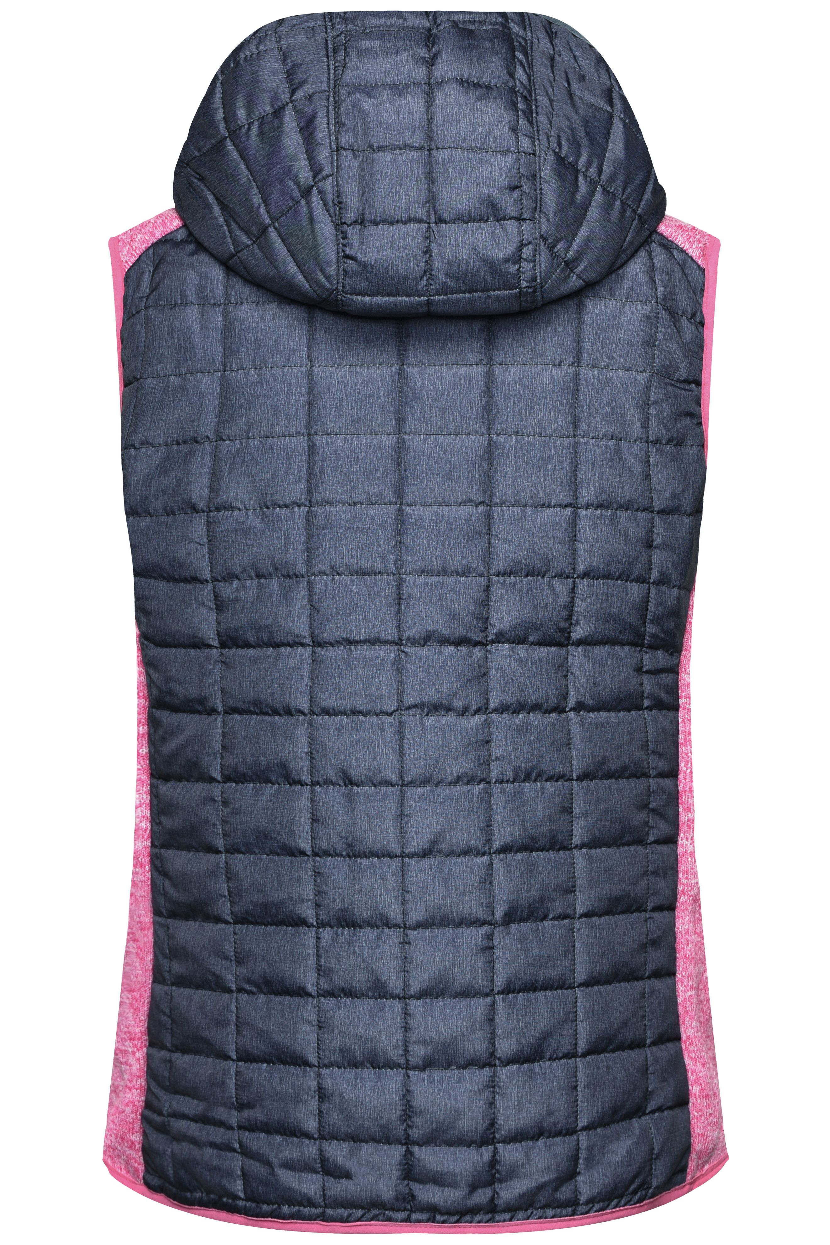 Ladies' Knitted Hybrid Vest JN767 Weste im stylischen Materialmix