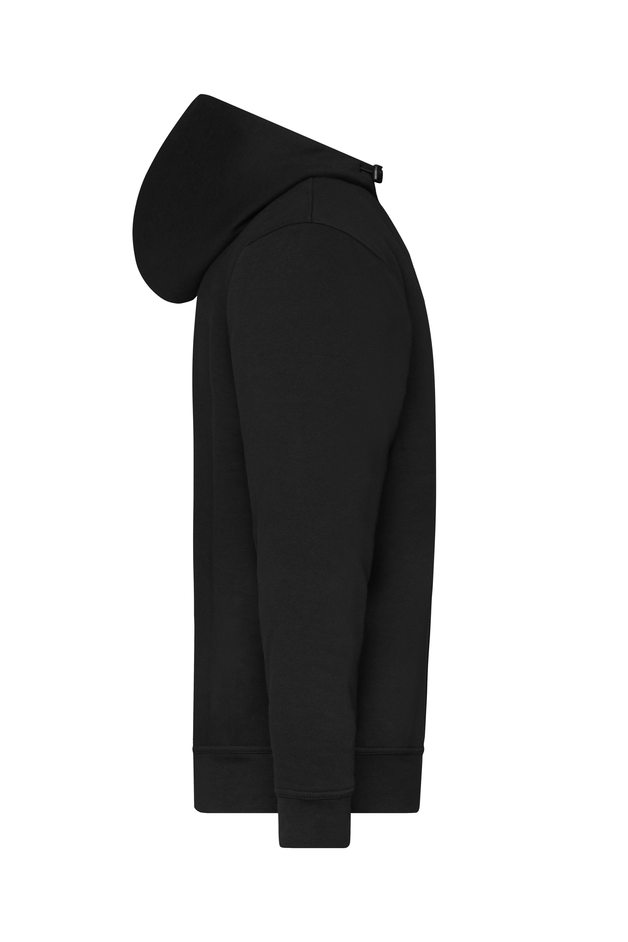 BIO Workwear-Half Zip Hoody JN839 Sweatshirt mit Kapuze und Reißverschluss