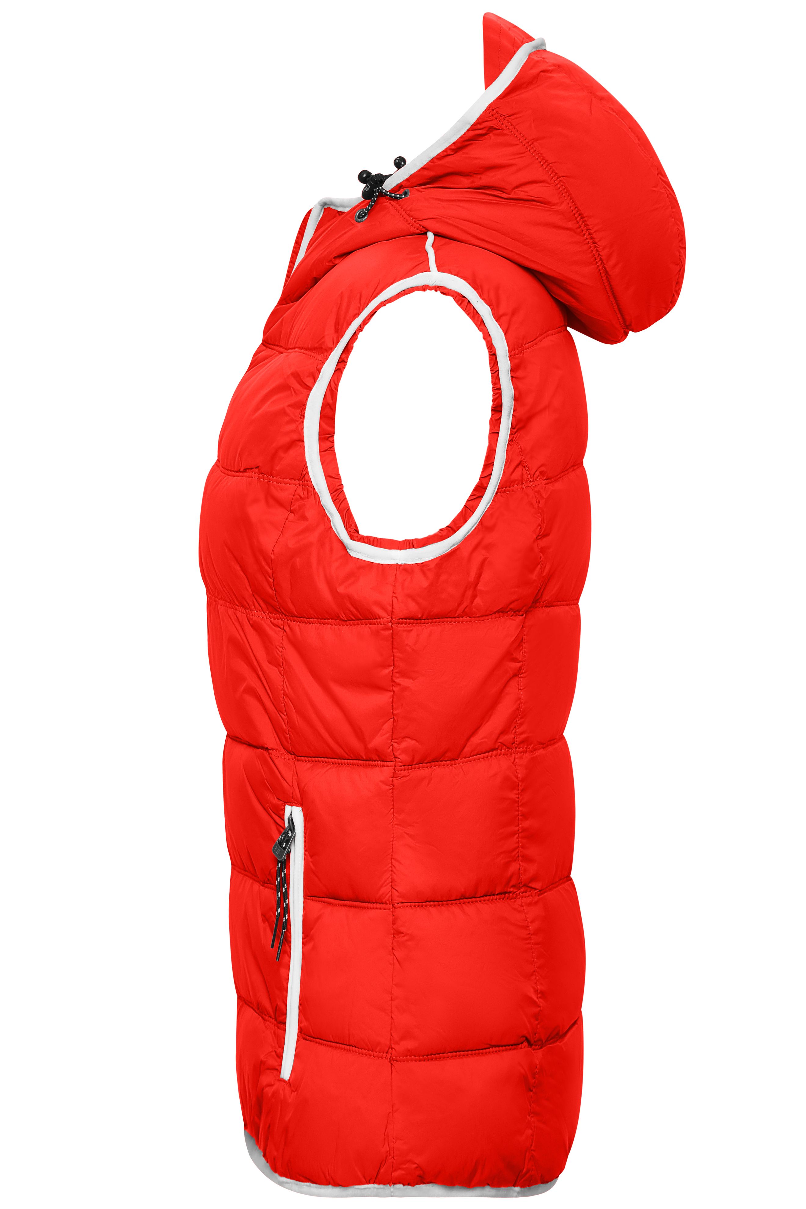 Ladies' Maritime Vest JN1075 Modische Steppweste mit angeschnittener Kapuze Ladies' Maritime Vest JN1075 Modische Steppweste mit angeschnittener Kapuze