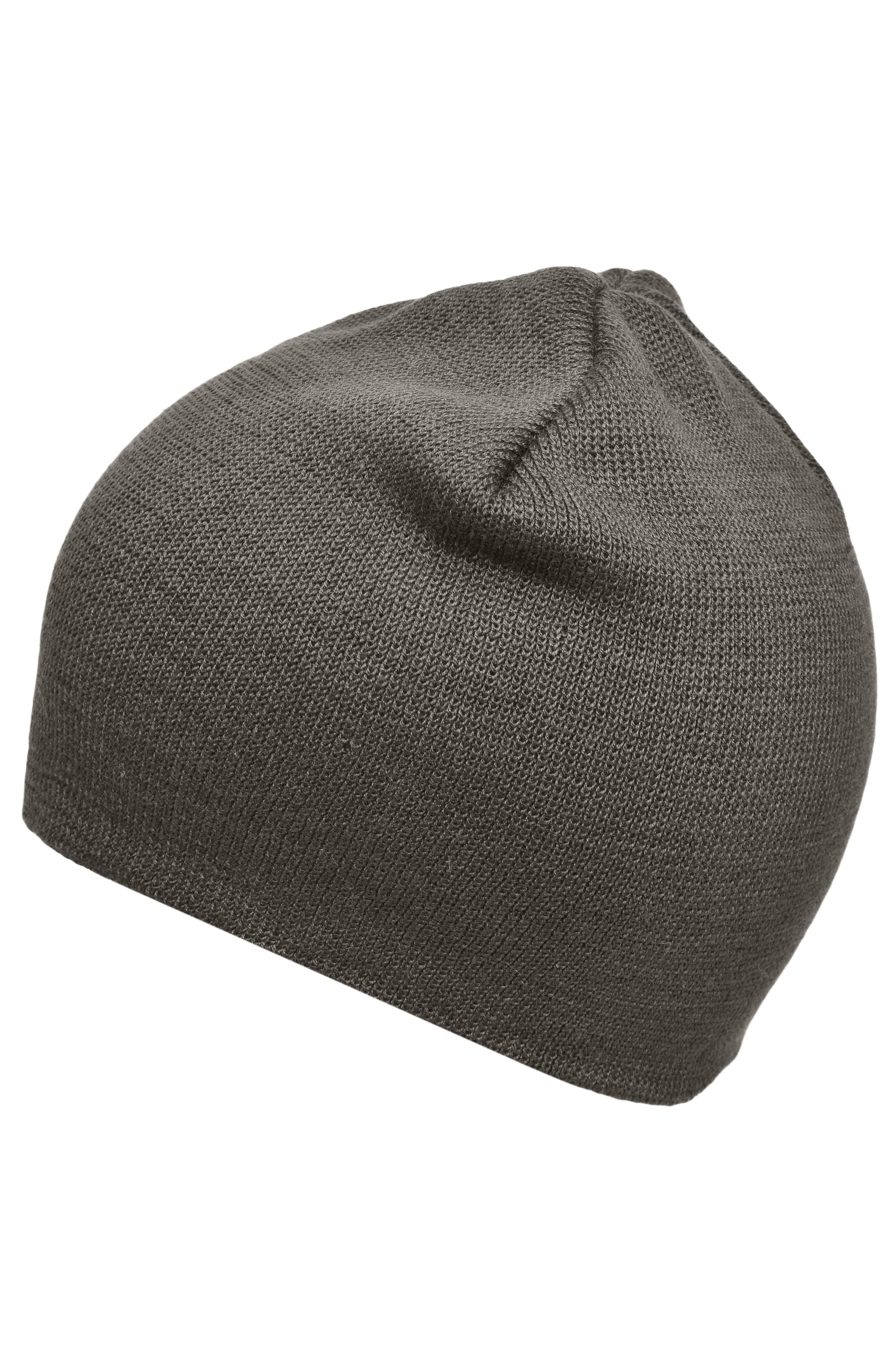 Cotton Beanie MB7926 Enganliegende Strickmütze ohne Umschlag