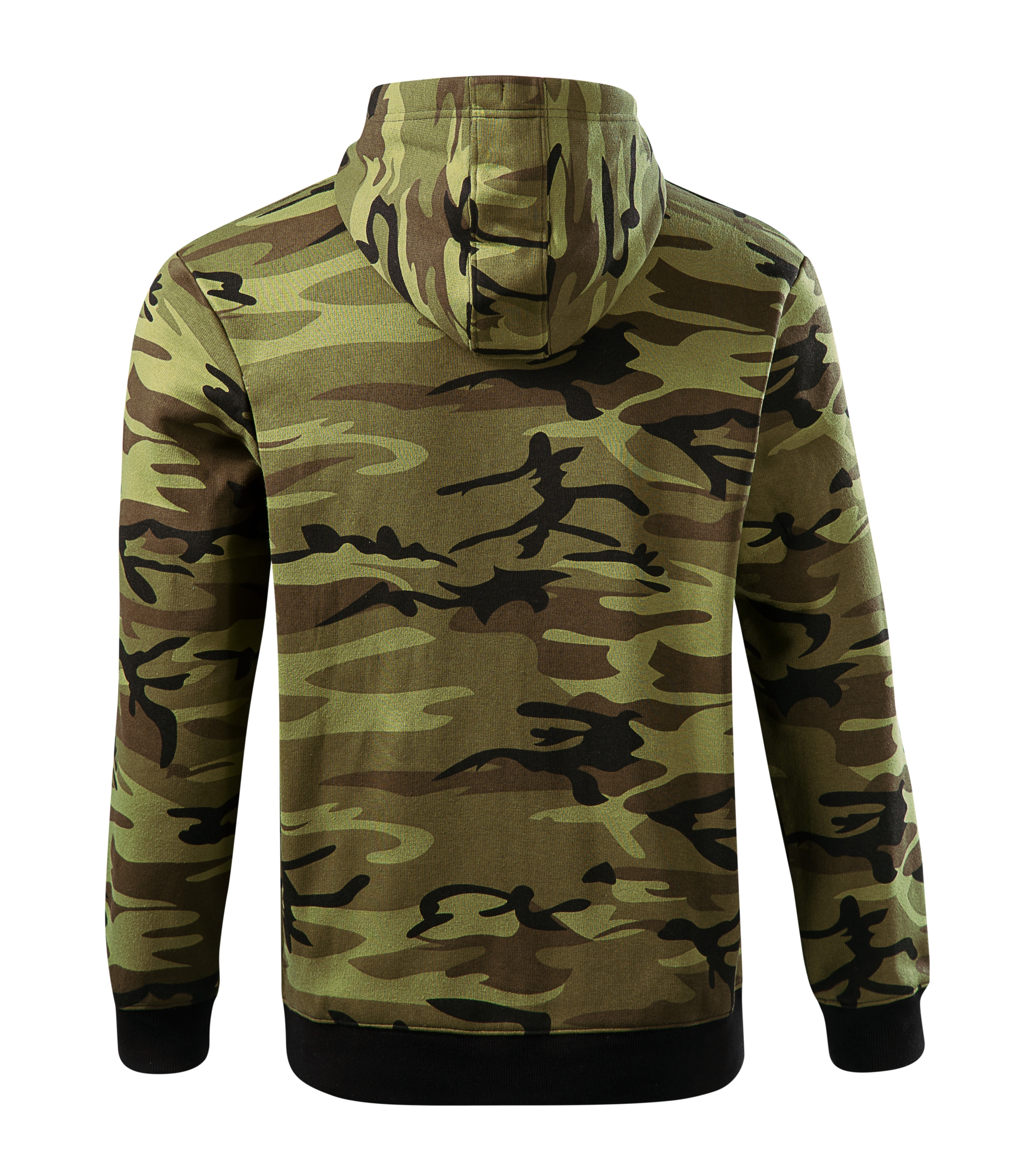 Herren Strickjacke mit Reißverschluss - C19 Camo Zipper für Herren - Kängurutaschen und Kapuze mit Innenfutter - langarm Herren Jacke für Männer und Men 