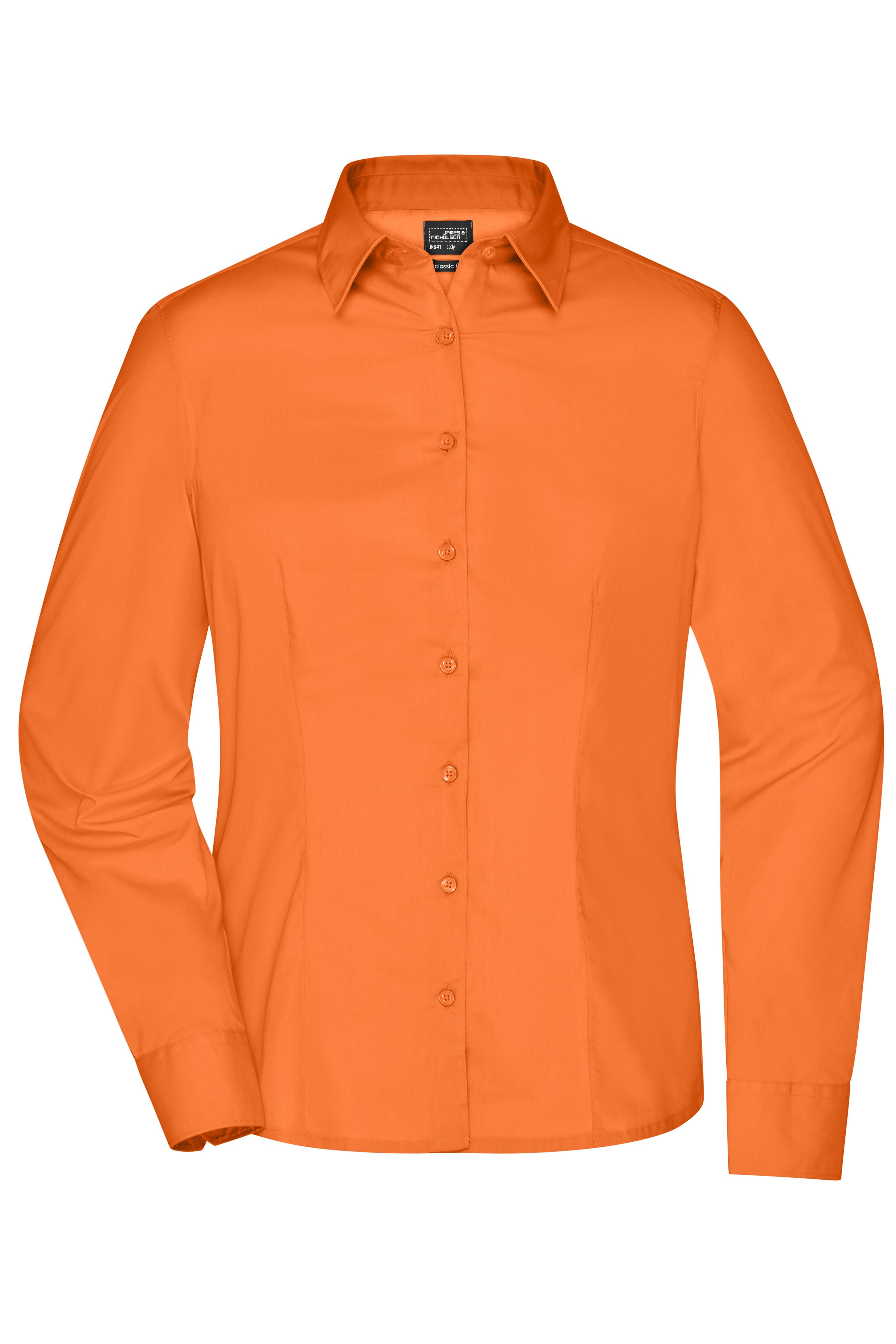 Ladies' Business Shirt Long-Sleeved JN641 Klassisches Shirt aus strapazierfähigem Mischgewebe