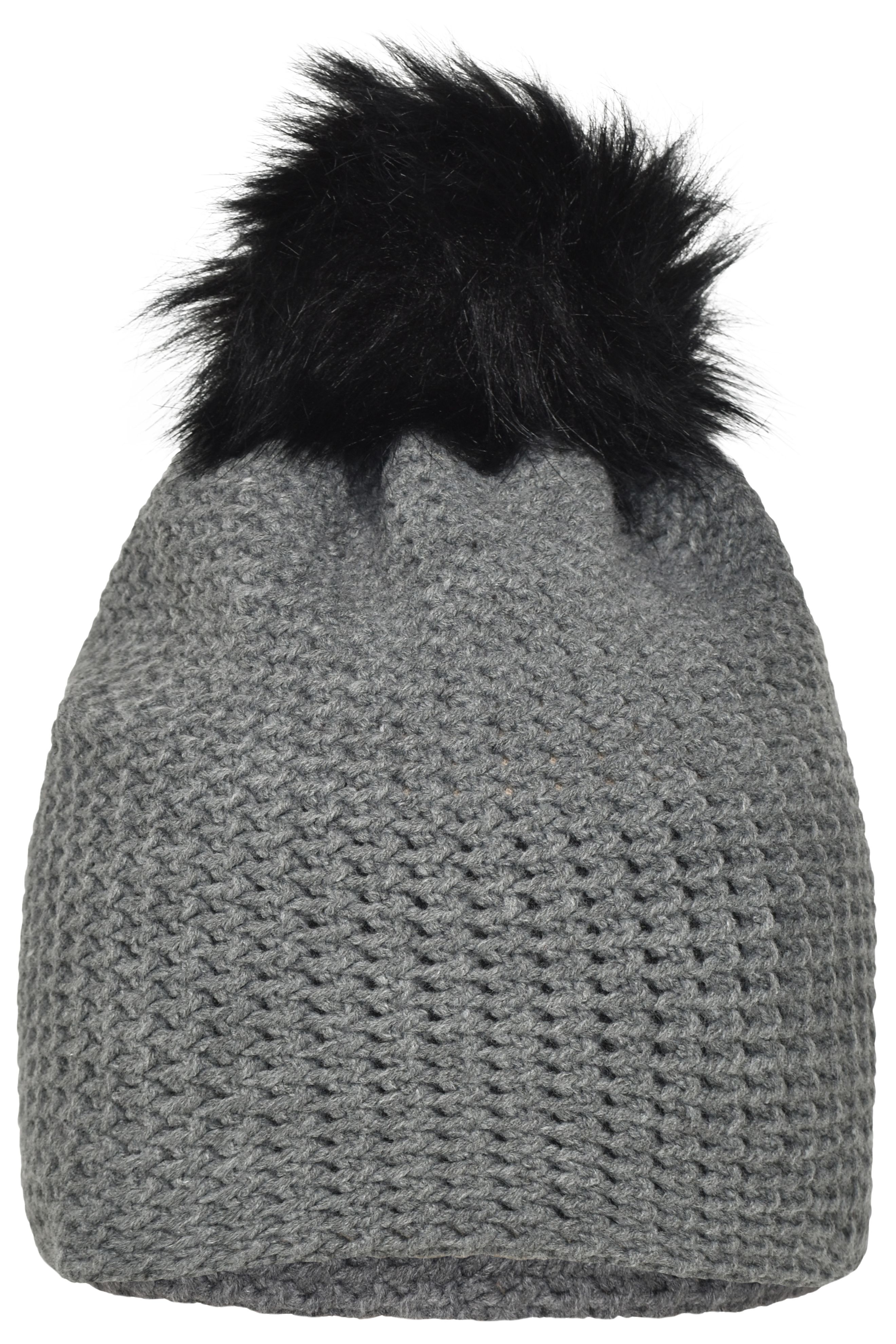 Fine Crocheted Beanie MB7120 Häkelmütze mit Pompon