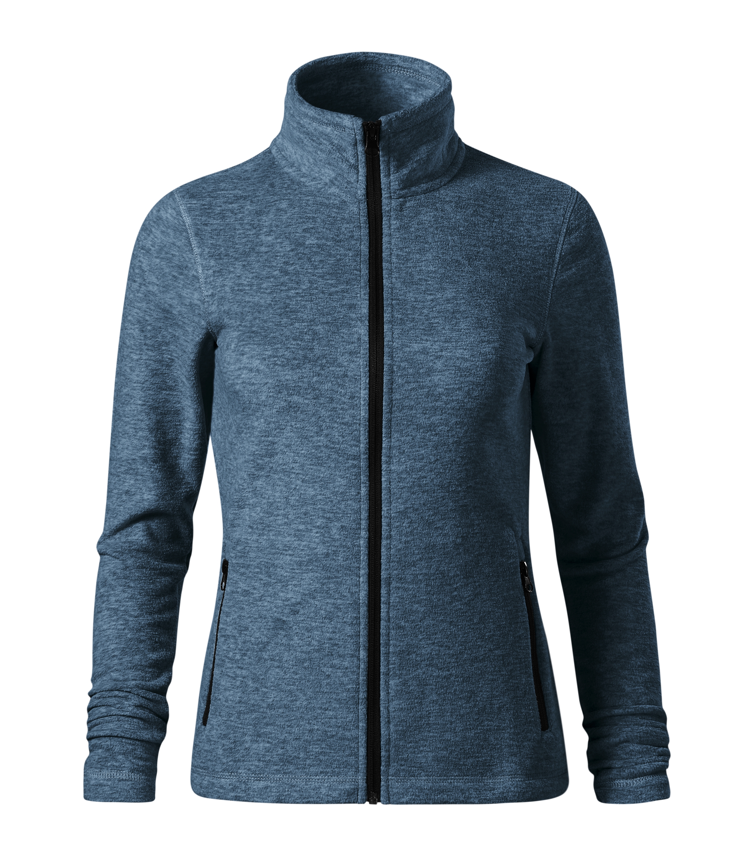 Fleecejacke Damen - SHIFT (GRS)851 -  Reißverschlusstaschen und dekorative Absteppung - Damen Jacke perfekt für den Sommer als Strickjacke oder Sweatjacke