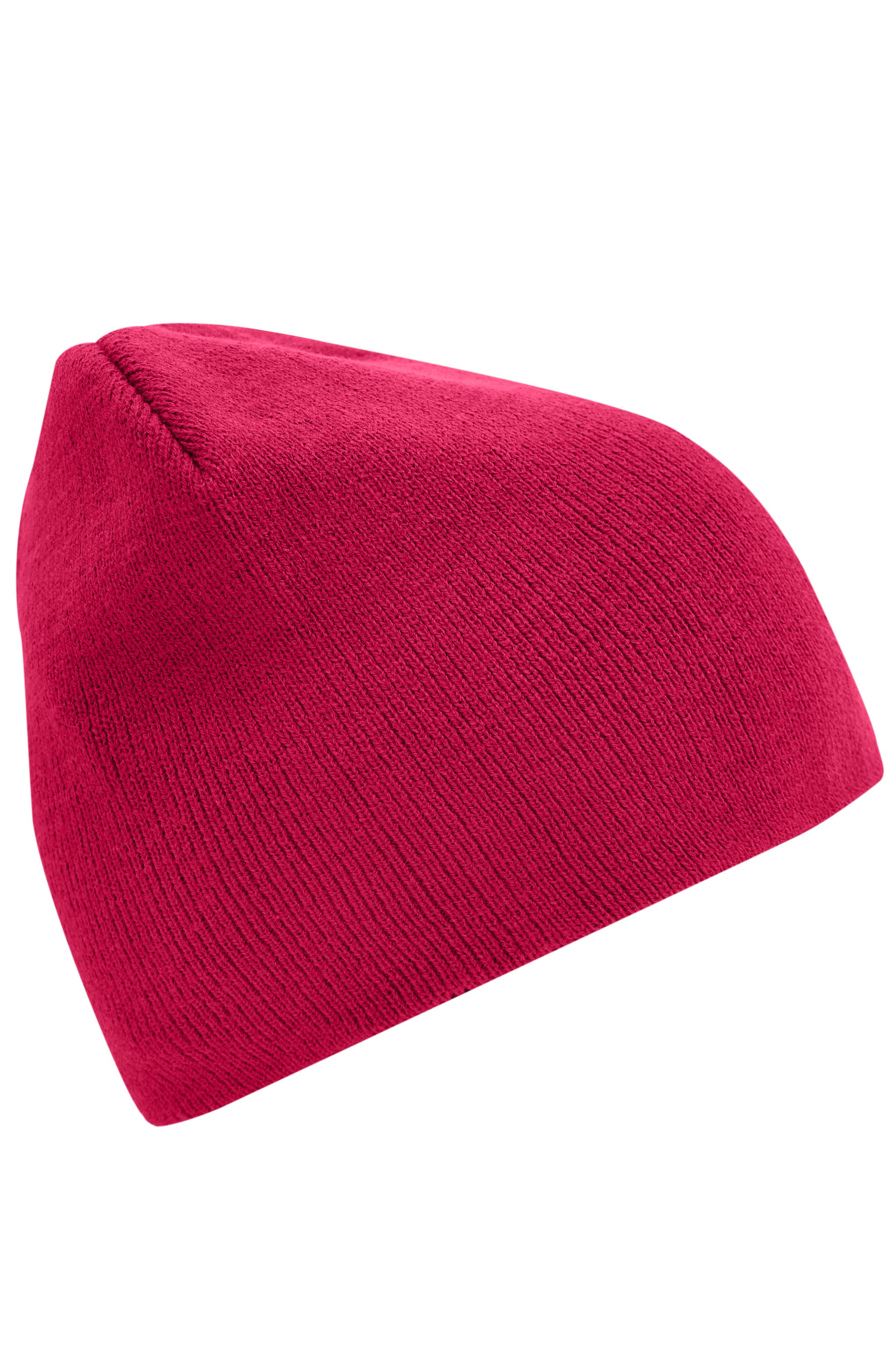 Beanie No.1 MB7580 Enganliegende Strickmütze ohne Umschlag