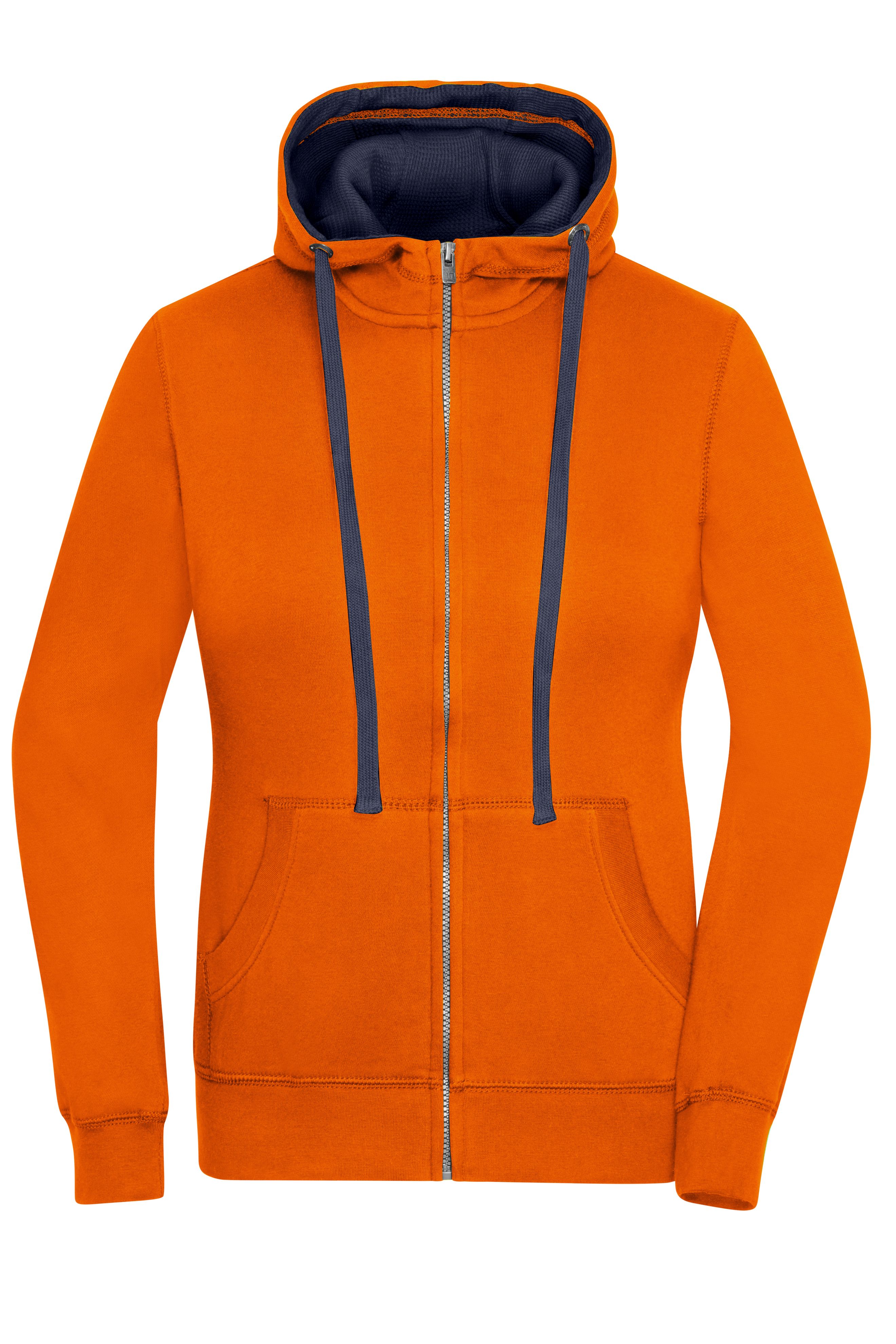 Ladies' Lifestyle Zip-Hoody JN962 Sweat-Jacke mit Reißverschluss und Kapuze