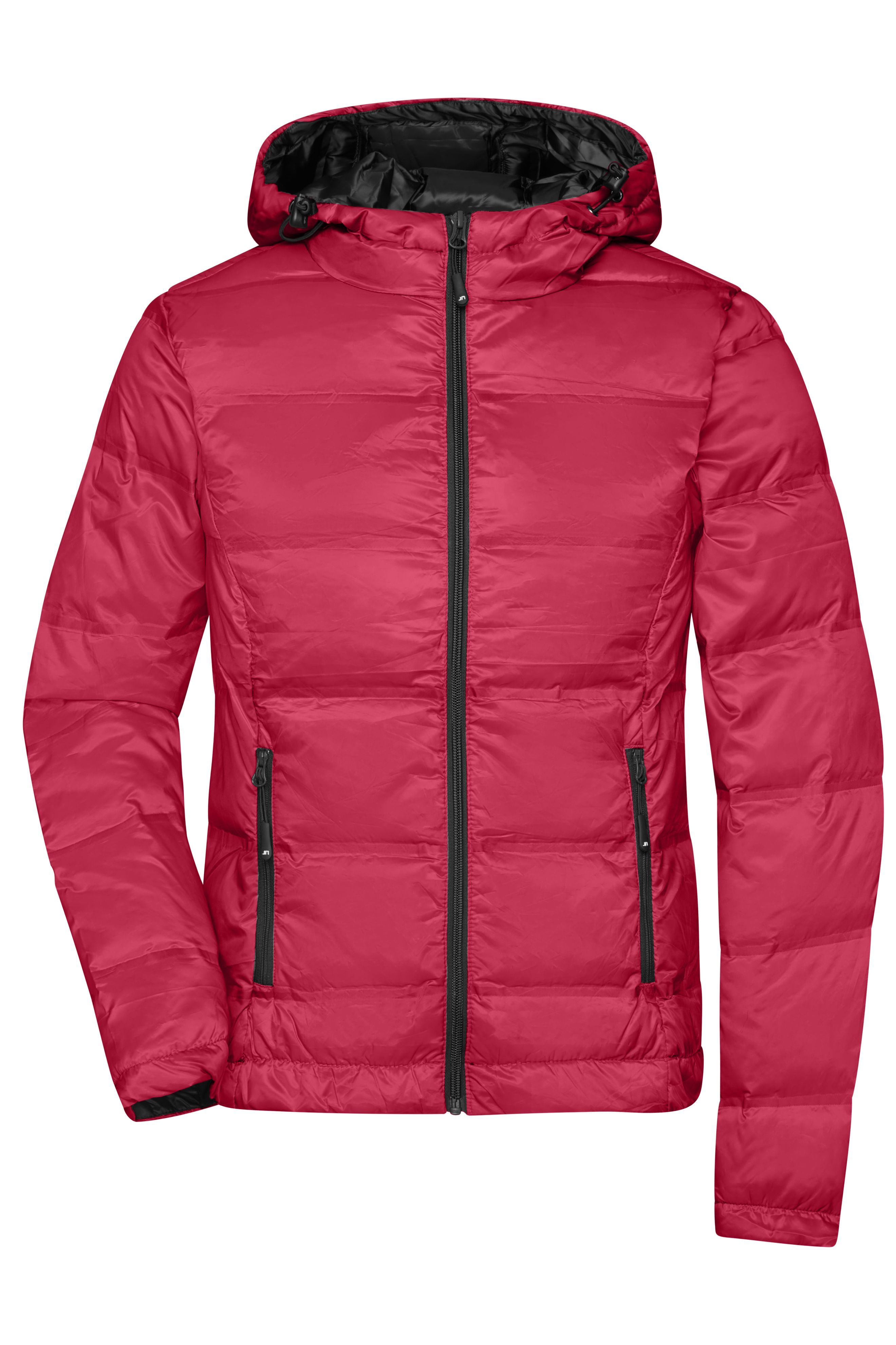 Ladies' Hooded Down Jacket JN1151 Daunenjacke mit Kapuze in neuem Design, Steppung der Jacke ist geklebt und nicht genäht