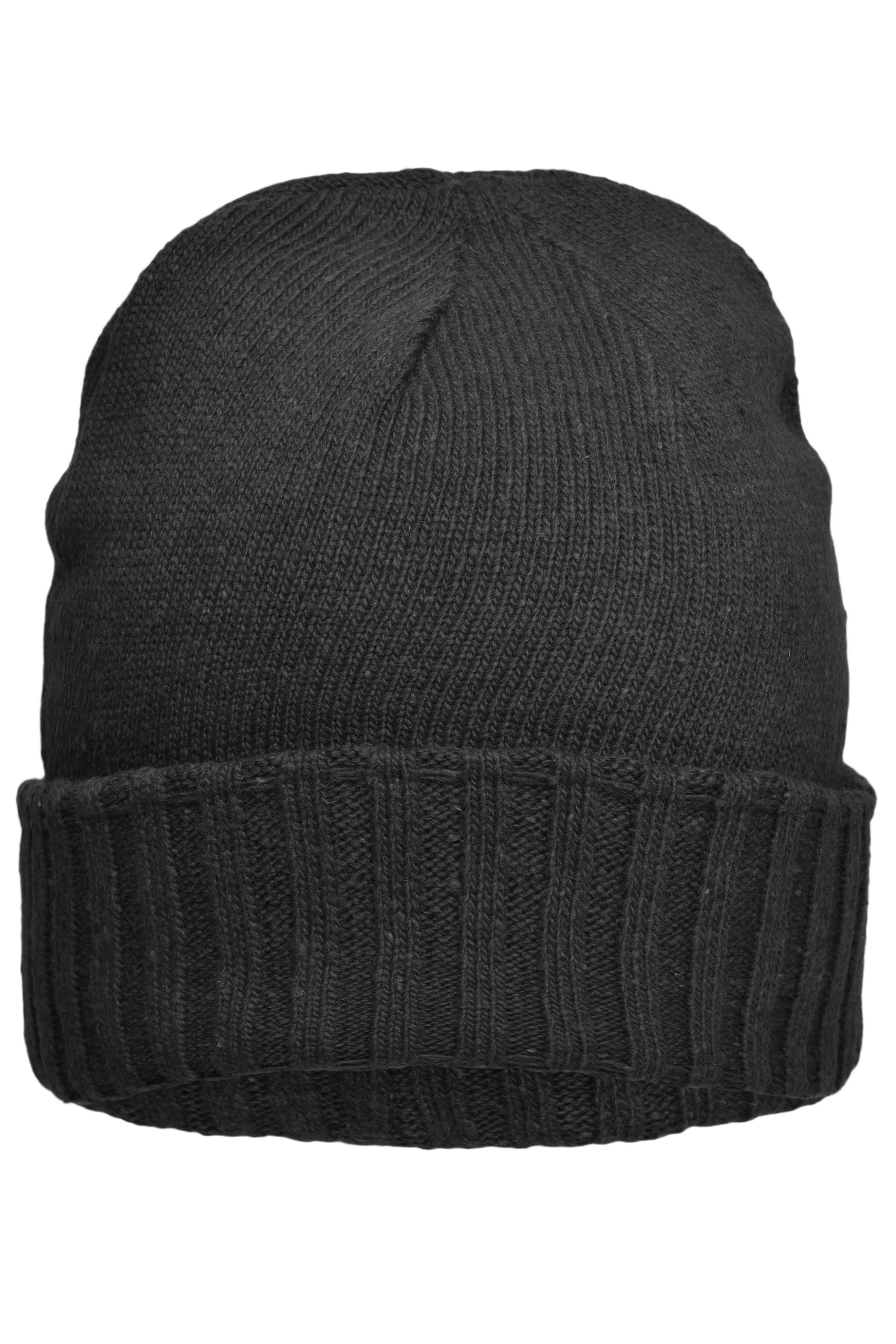 Melange Hat Basic MB7979 Elegante Strickmütze mit Krempe