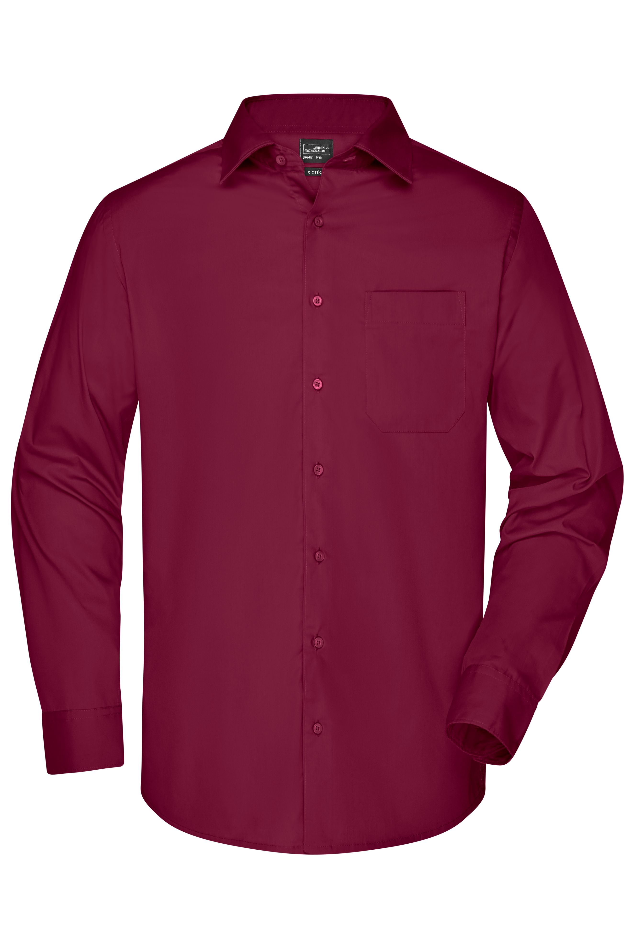 Men's Business Shirt Long-Sleeved JN642 Klassisches Shirt aus strapazierfähigem Mischgewebe