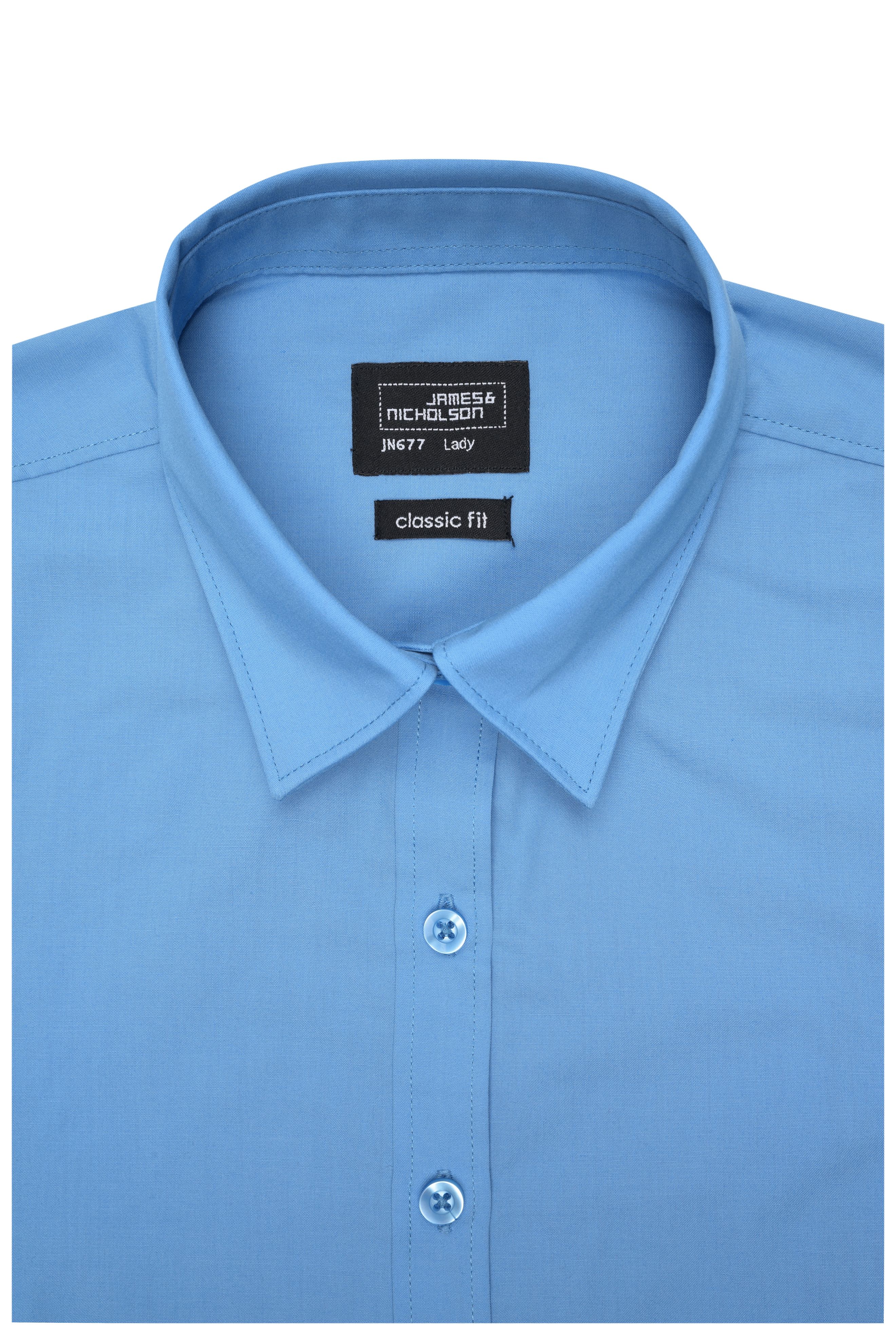 Ladies' Shirt Longsleeve Poplin JN677 Klassisches Shirt aus pflegeleichtem Mischgewebe