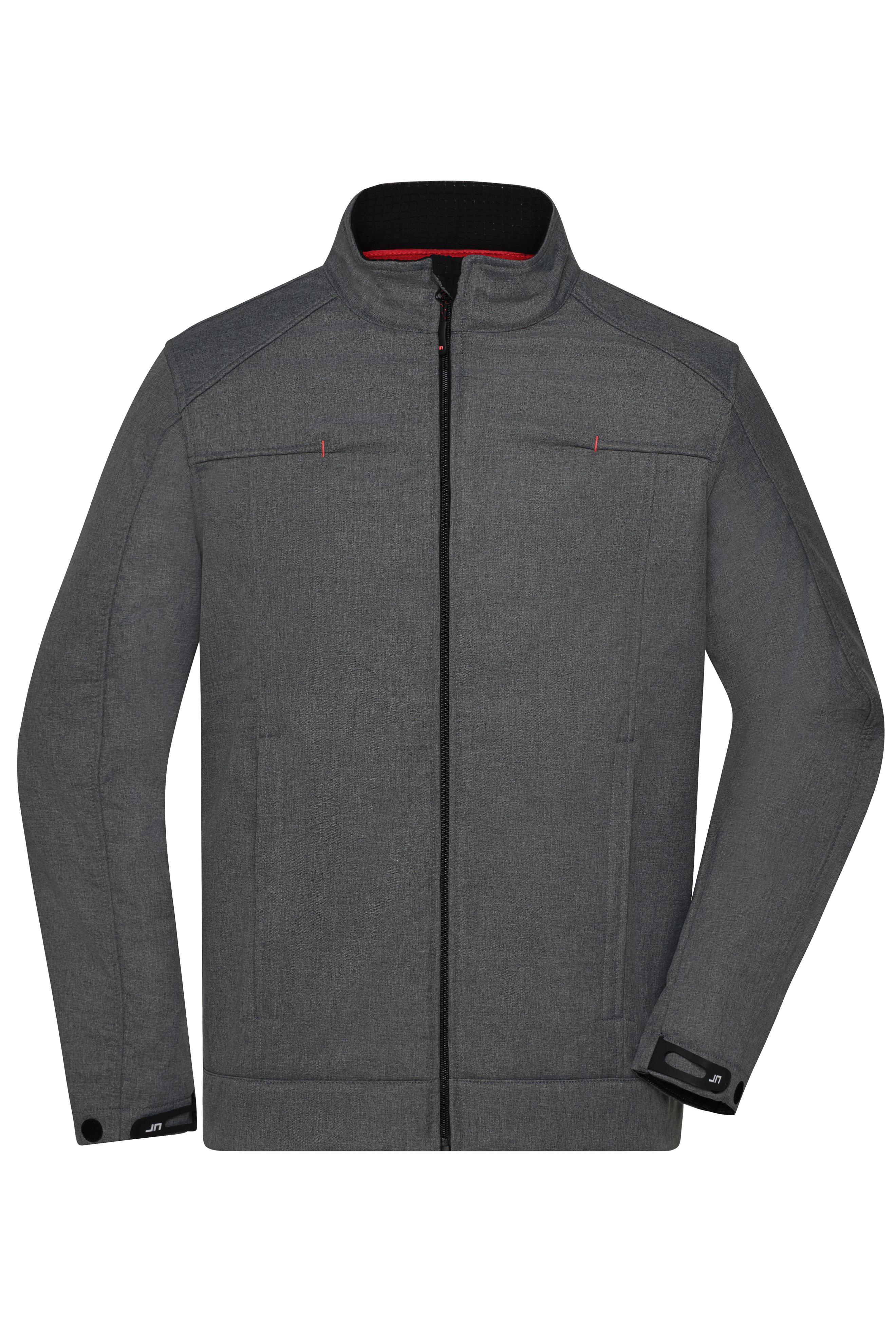 Men's Softshell Jacket JN1088 Klassische Softshell-Jacke in Melange-Optik