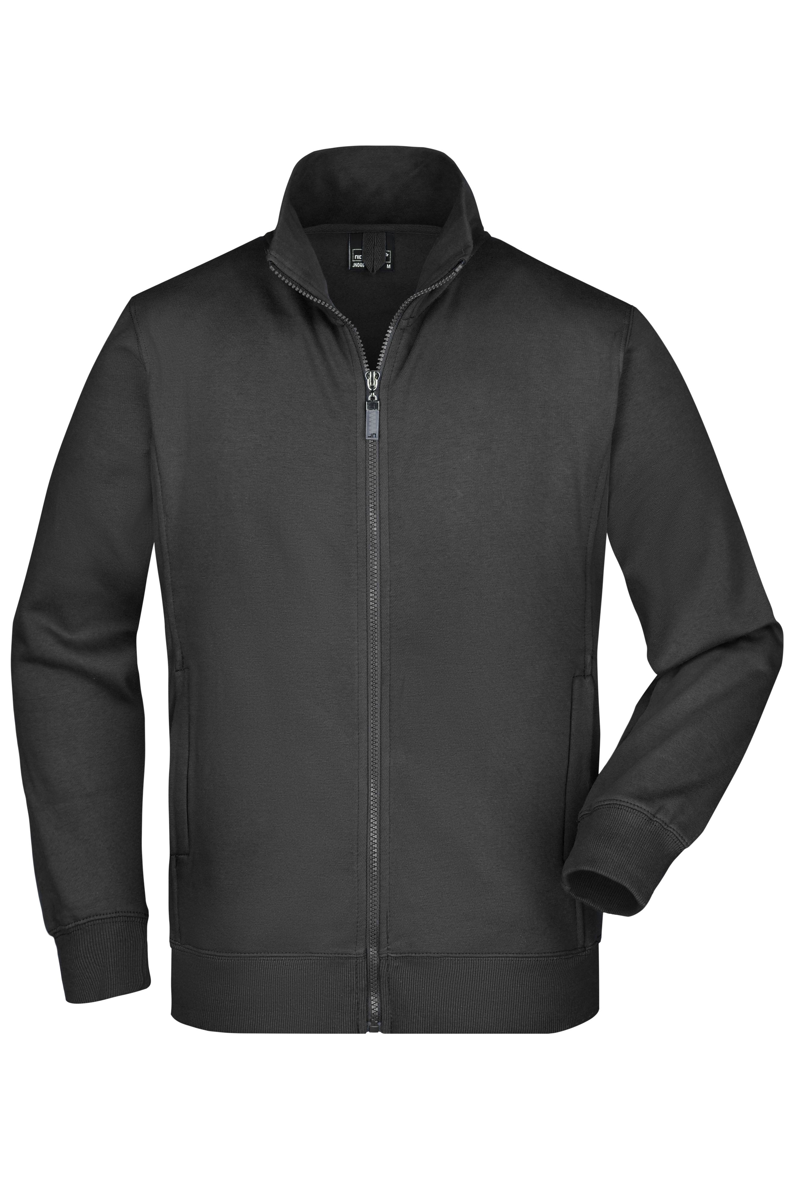 Men's  Jacket JN046 Sweat-Jacke aus formbeständiger Sweat-Qualität