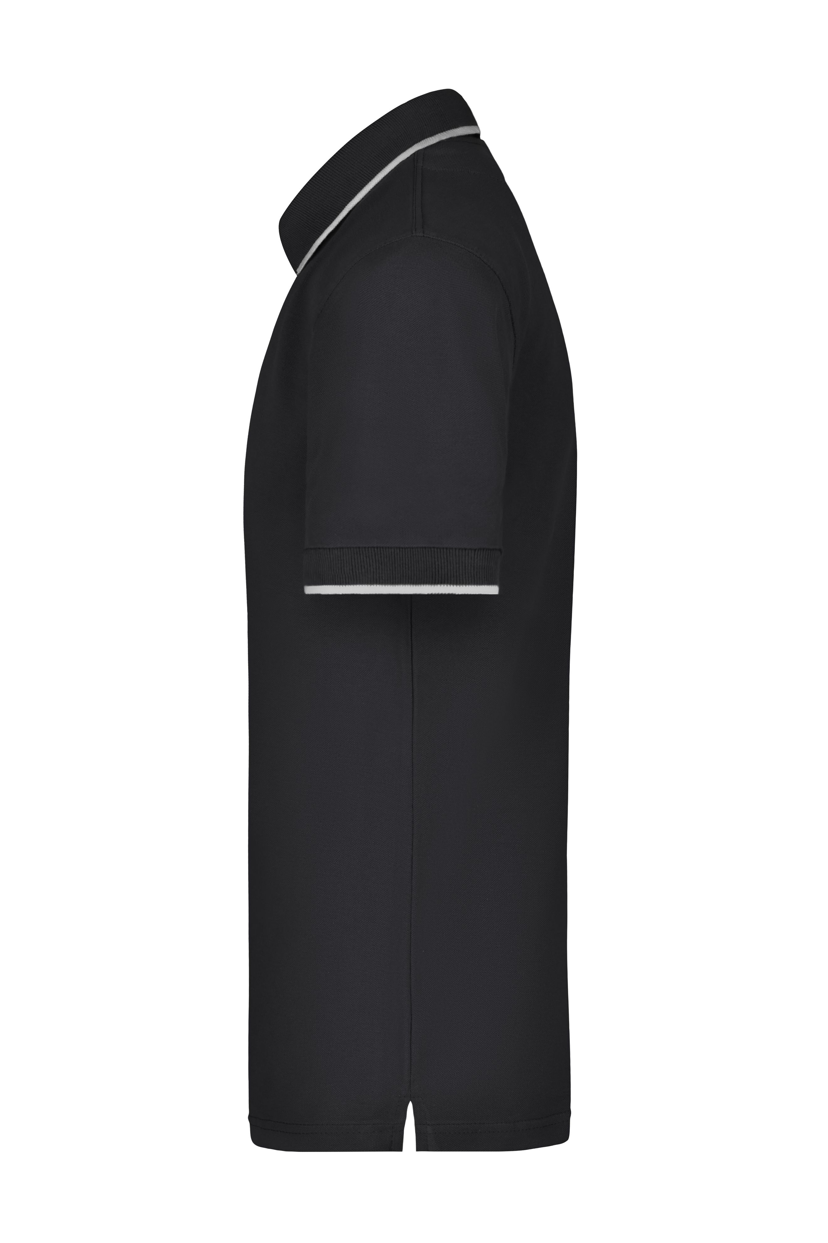 Polo Tipping JN034 Hochwertiges Piqué-Polohemd mit Kontraststreifen