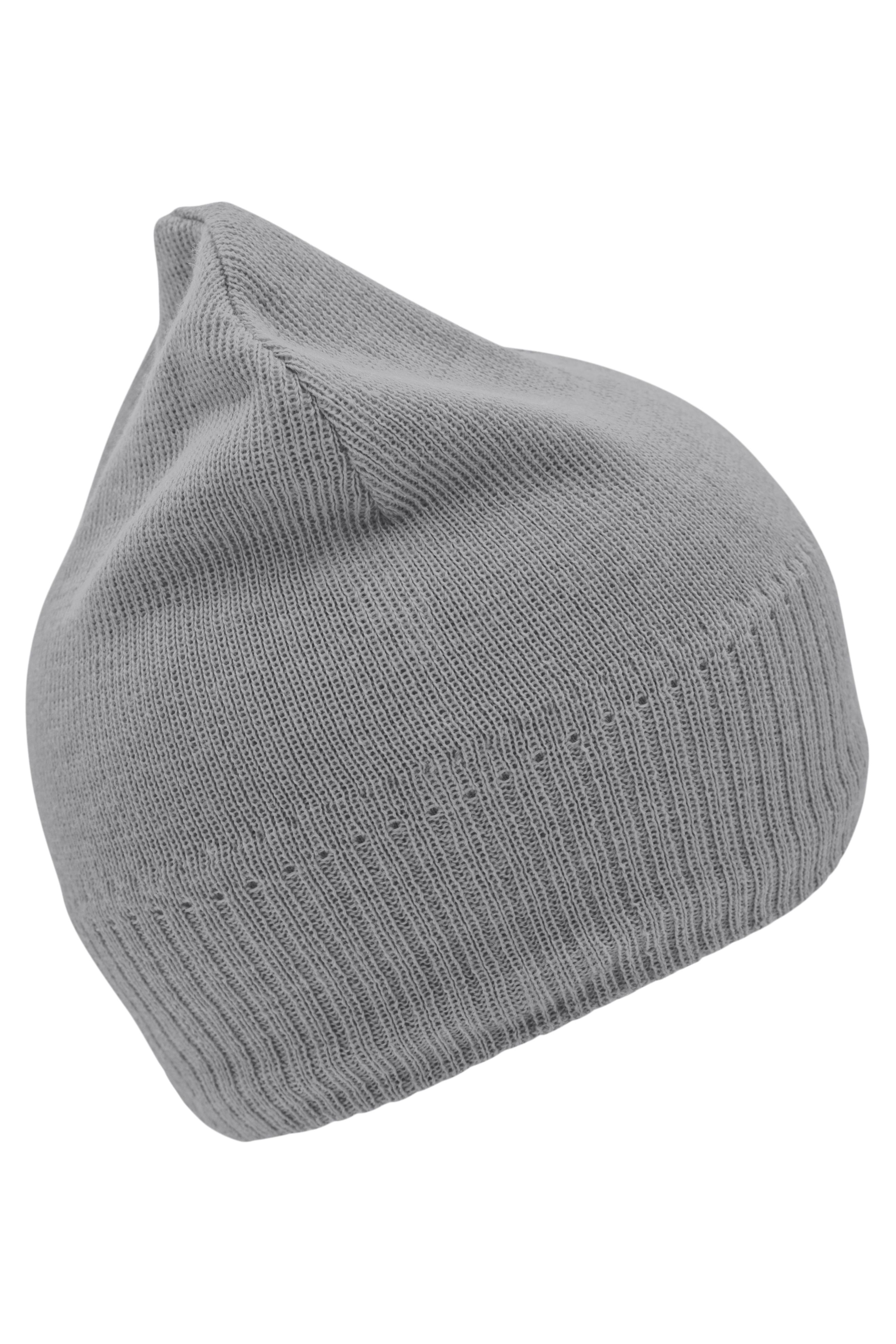 Knitted Beanie with Fleece Inset MB7925 Strickmütze mit Fleece Einsatz im Stirnbereich