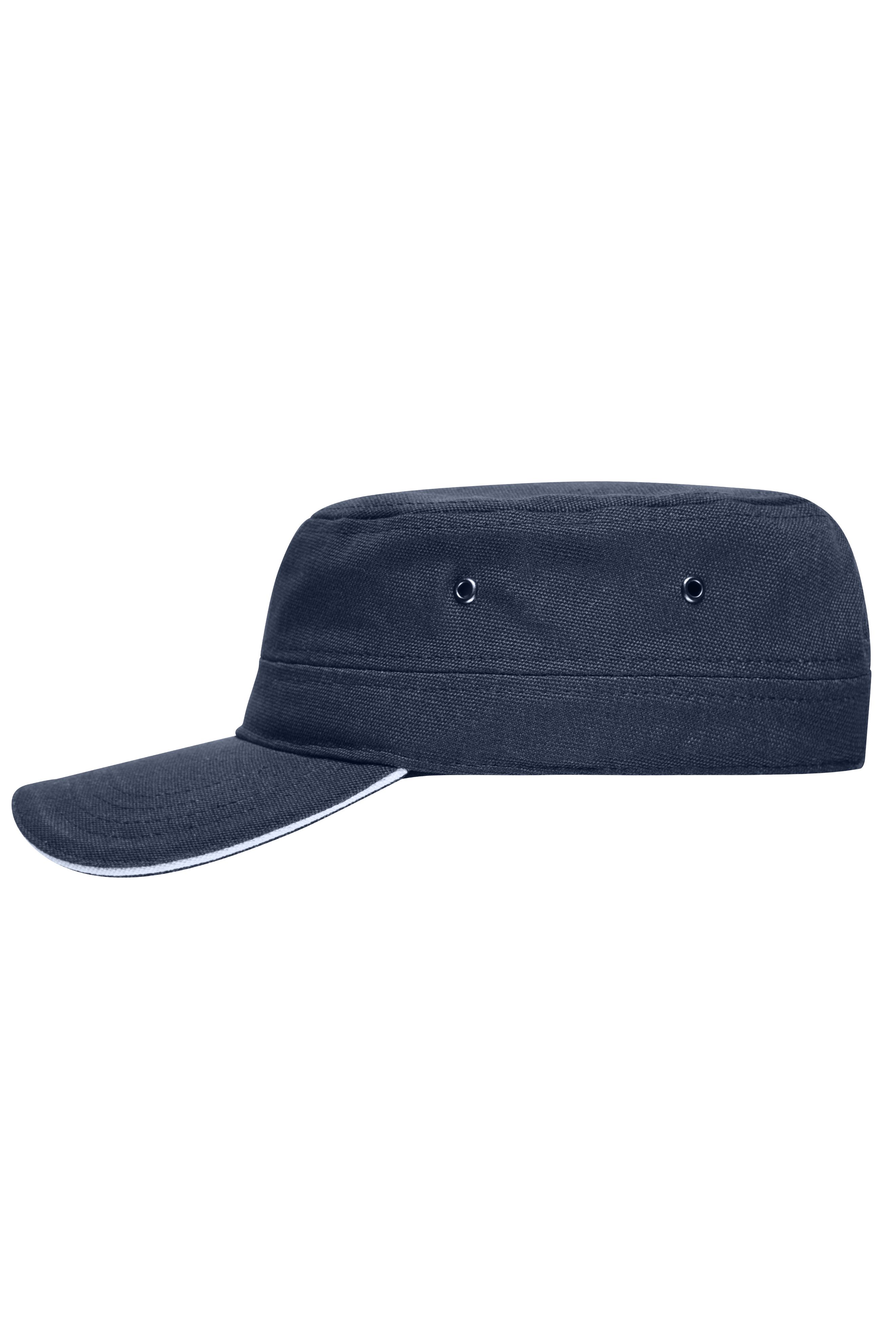 Military Sandwich Cap MB6555 Sandwich Cap im Military-Stil aus robustem Baumwollcanvas